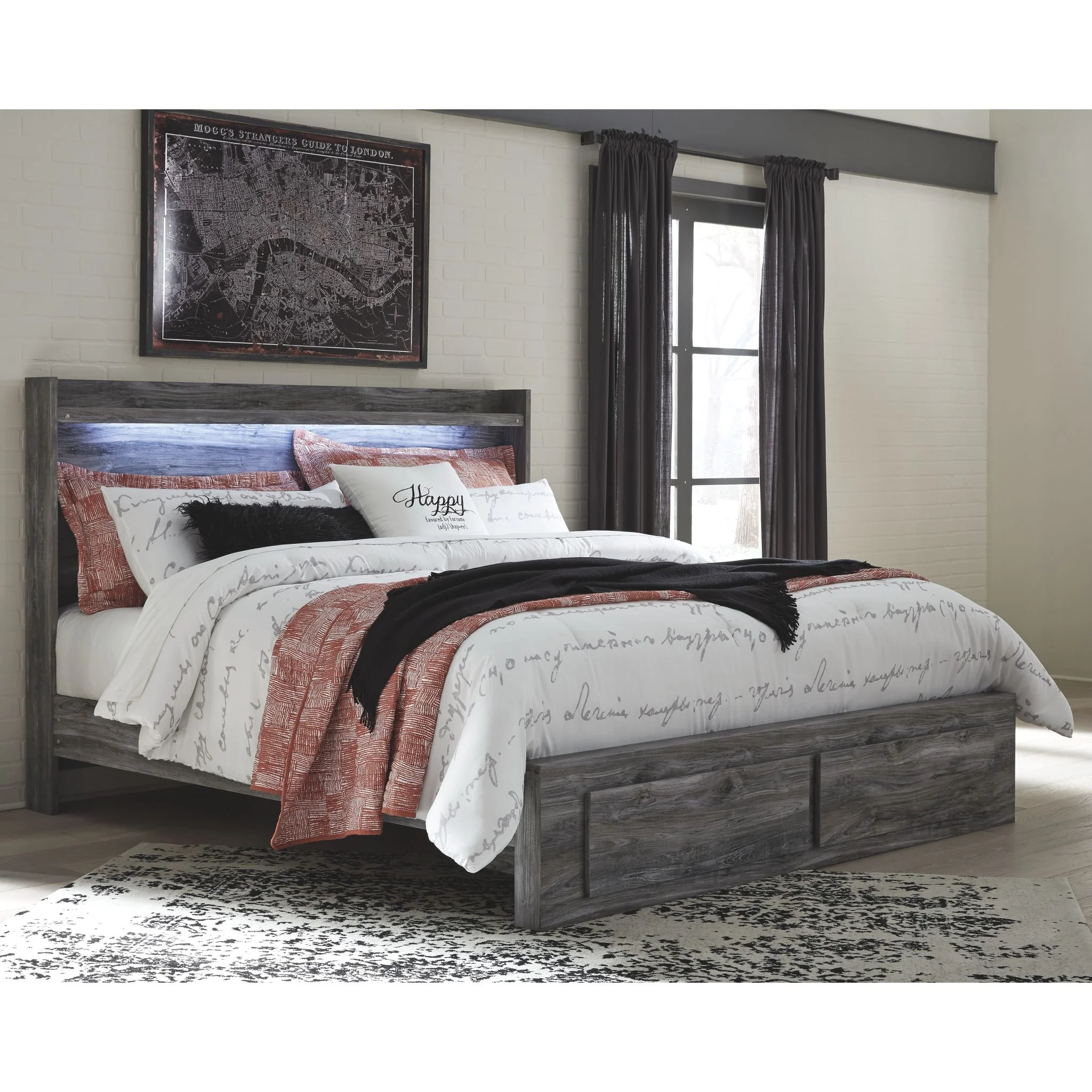 Baystorm King Storage Bed - Gray - Image 2