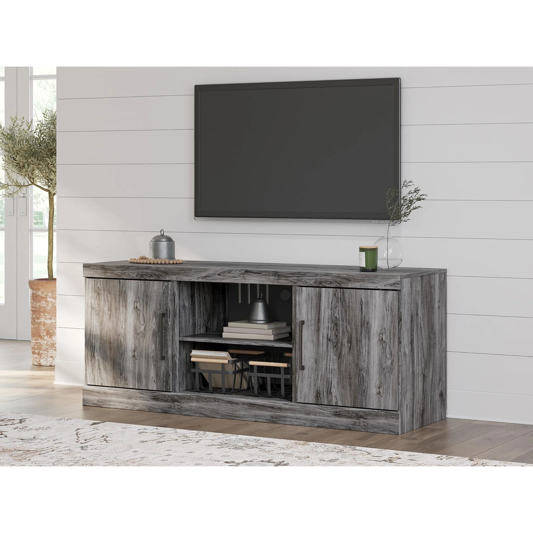 Baystorm TV Stand - Gray - Image 11