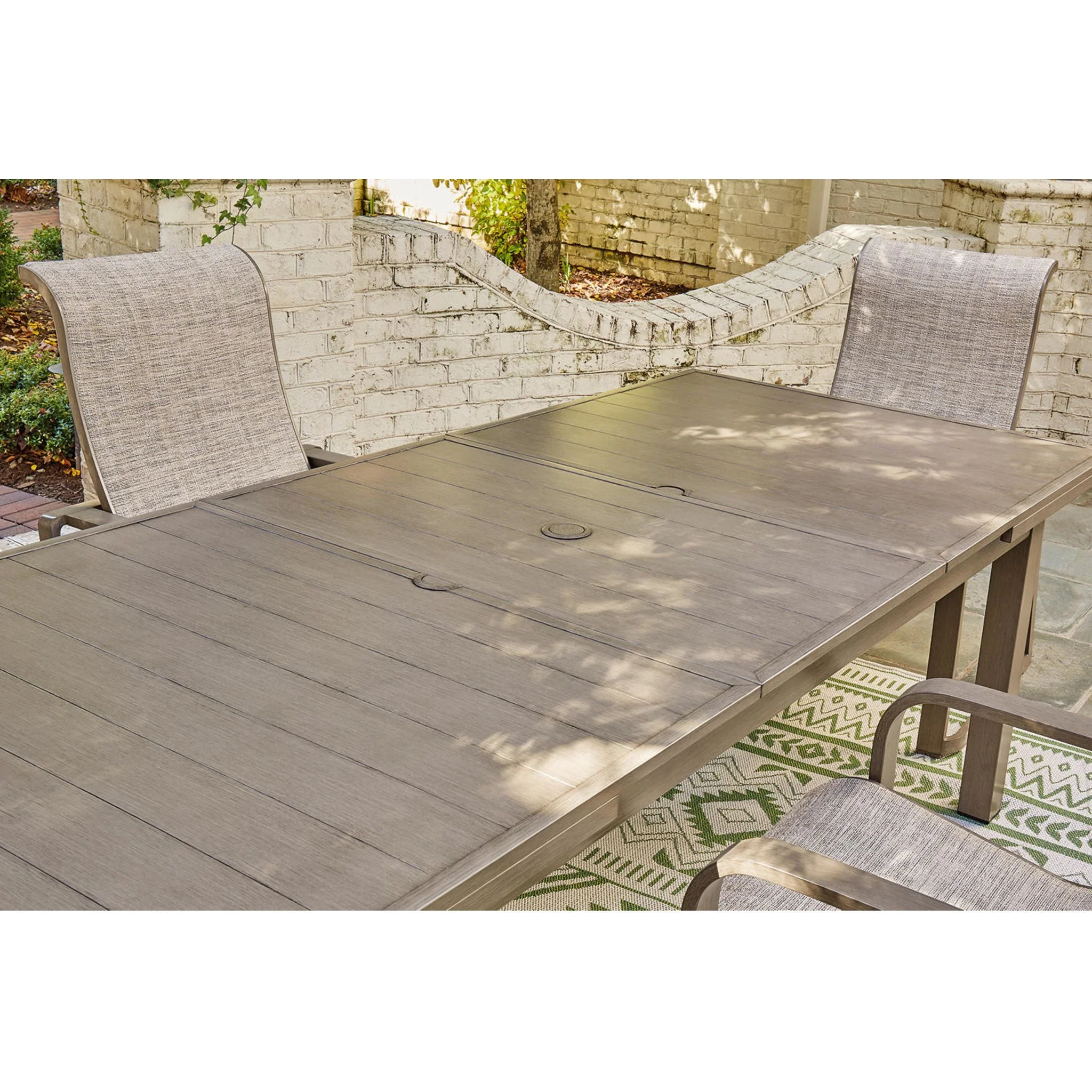 Beach Front 7 Piece Outdoor Dining Set - Beige - Image 12