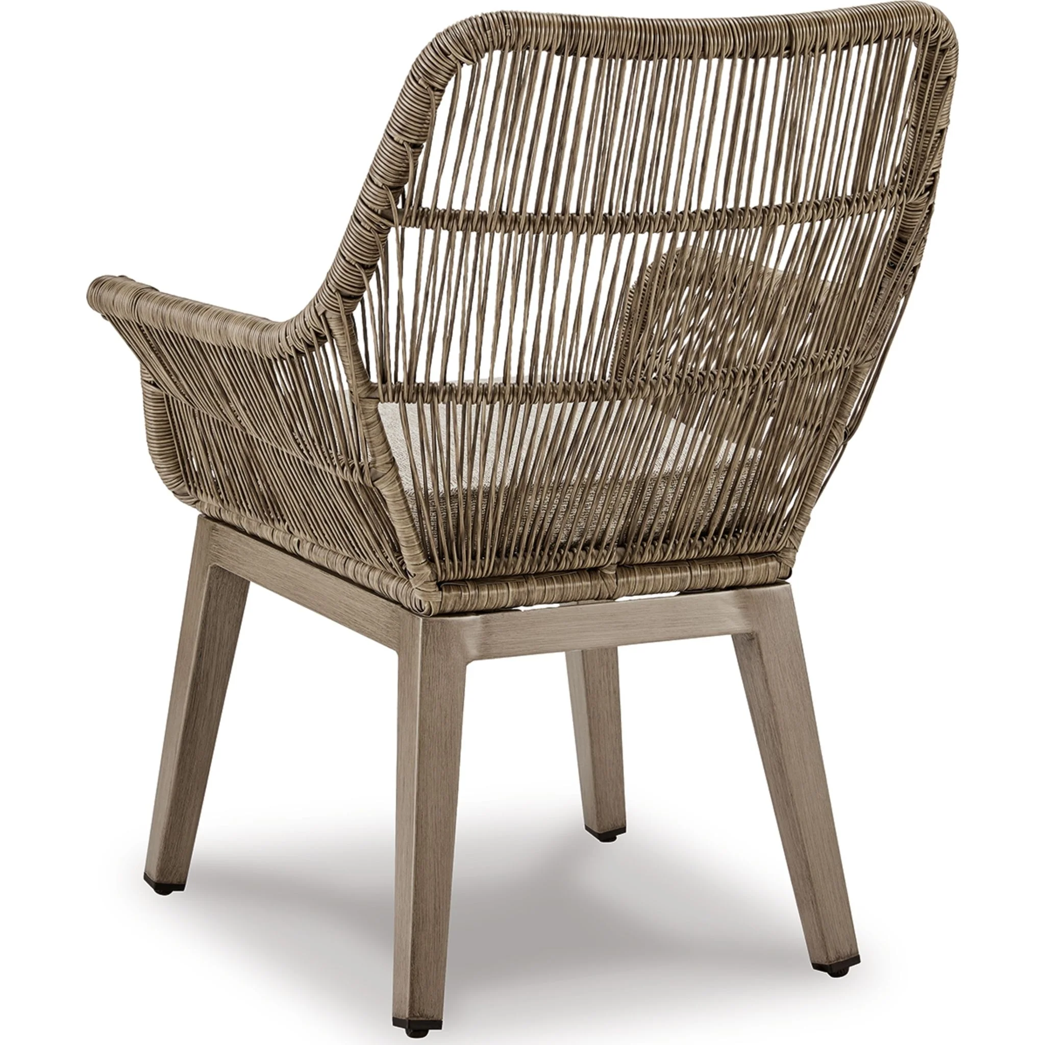 Beach Front Outdoor Arm Chair with Cushion (set of 2) - Beige - Image 5
