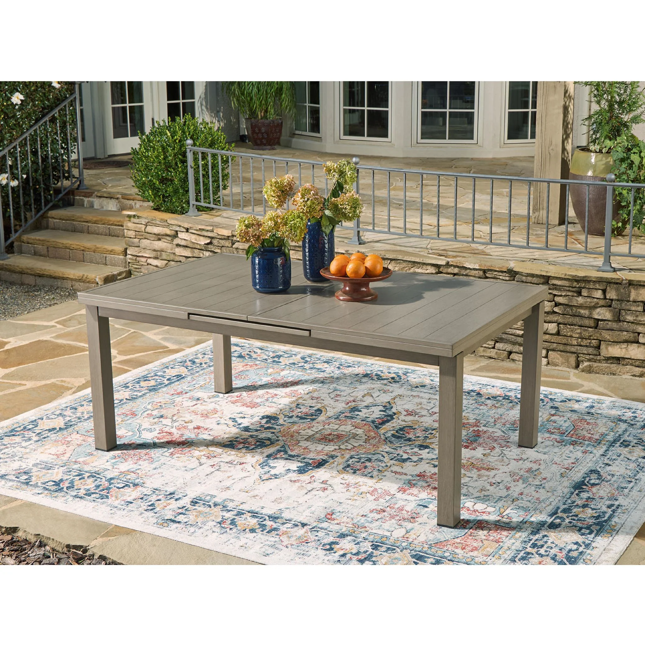 Beach Front Outdoor Rectangle Dining Table - Beige - Image 20