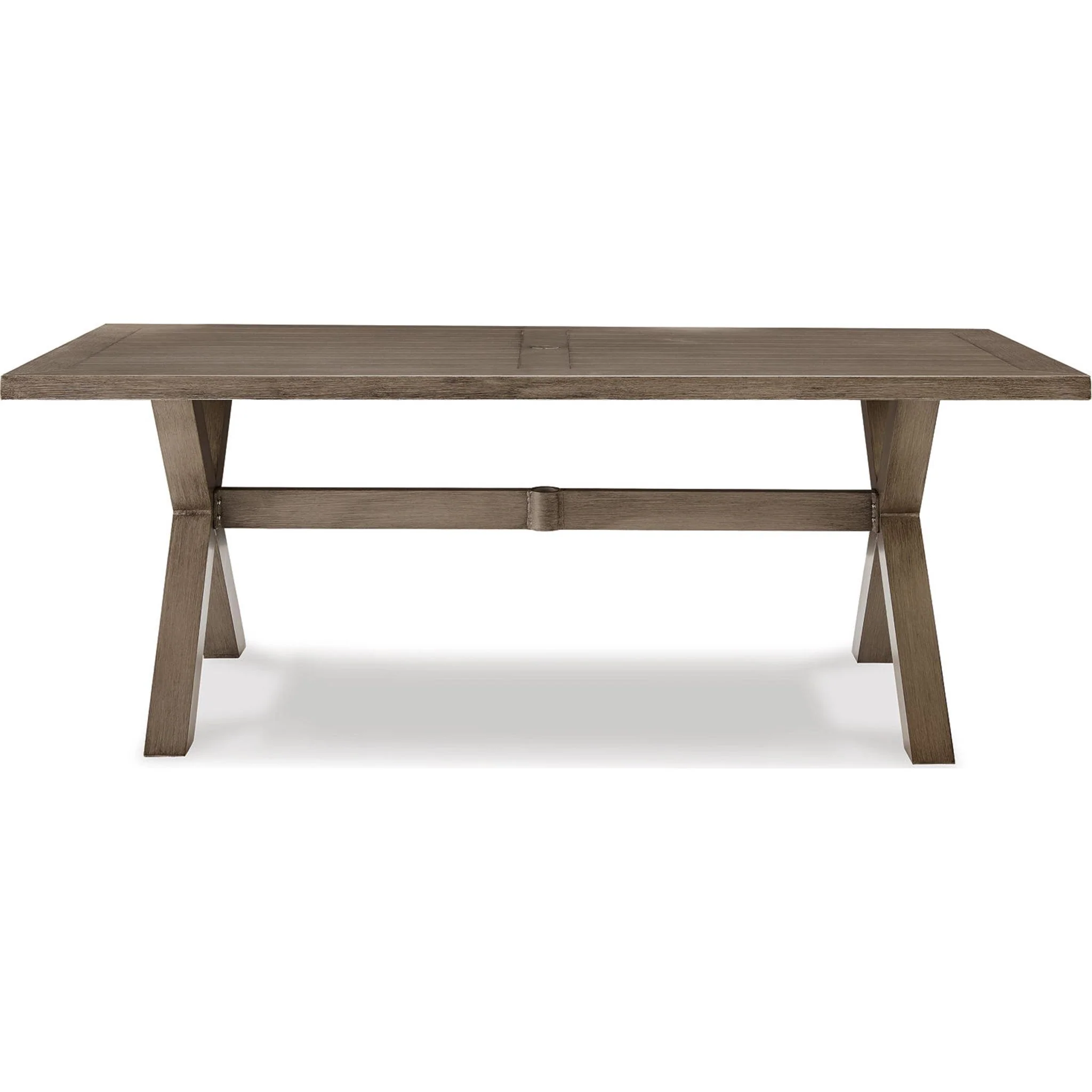 Beach Front Outdoor Rectangle Dining Table - Beige - Image 6