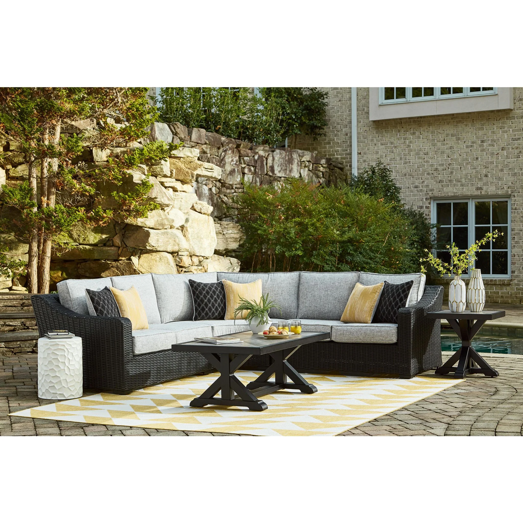 Beachcroft 3 Piece Outdoor Modular Seating - Image 10