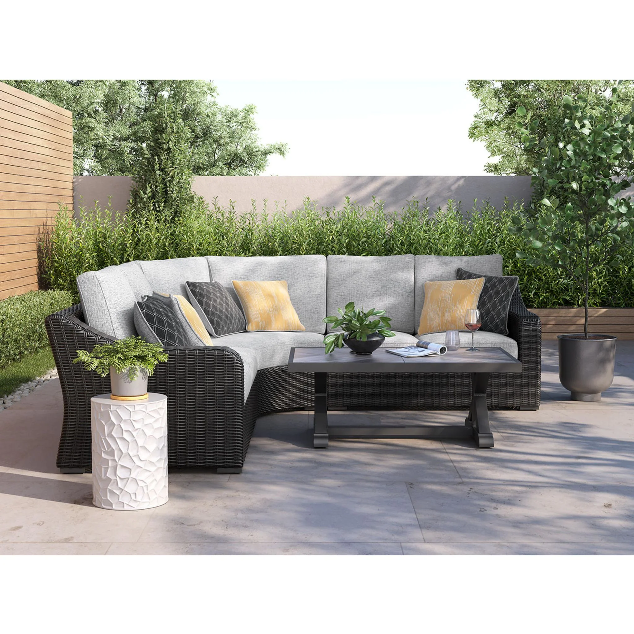 Beachcroft 3 Piece Outdoor Modular Seating - Image 11