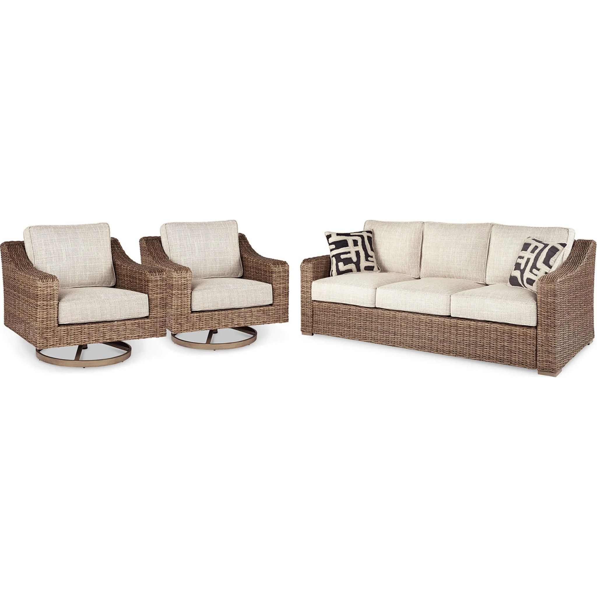 Beachcroft 3 Piece Outdoor Seating - Beige