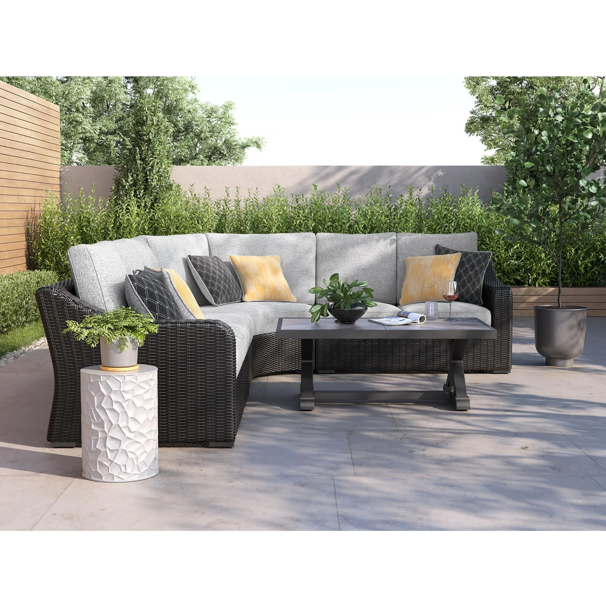 Beachcroft 4 Piece Outdoor Modular Seating - Image 10
