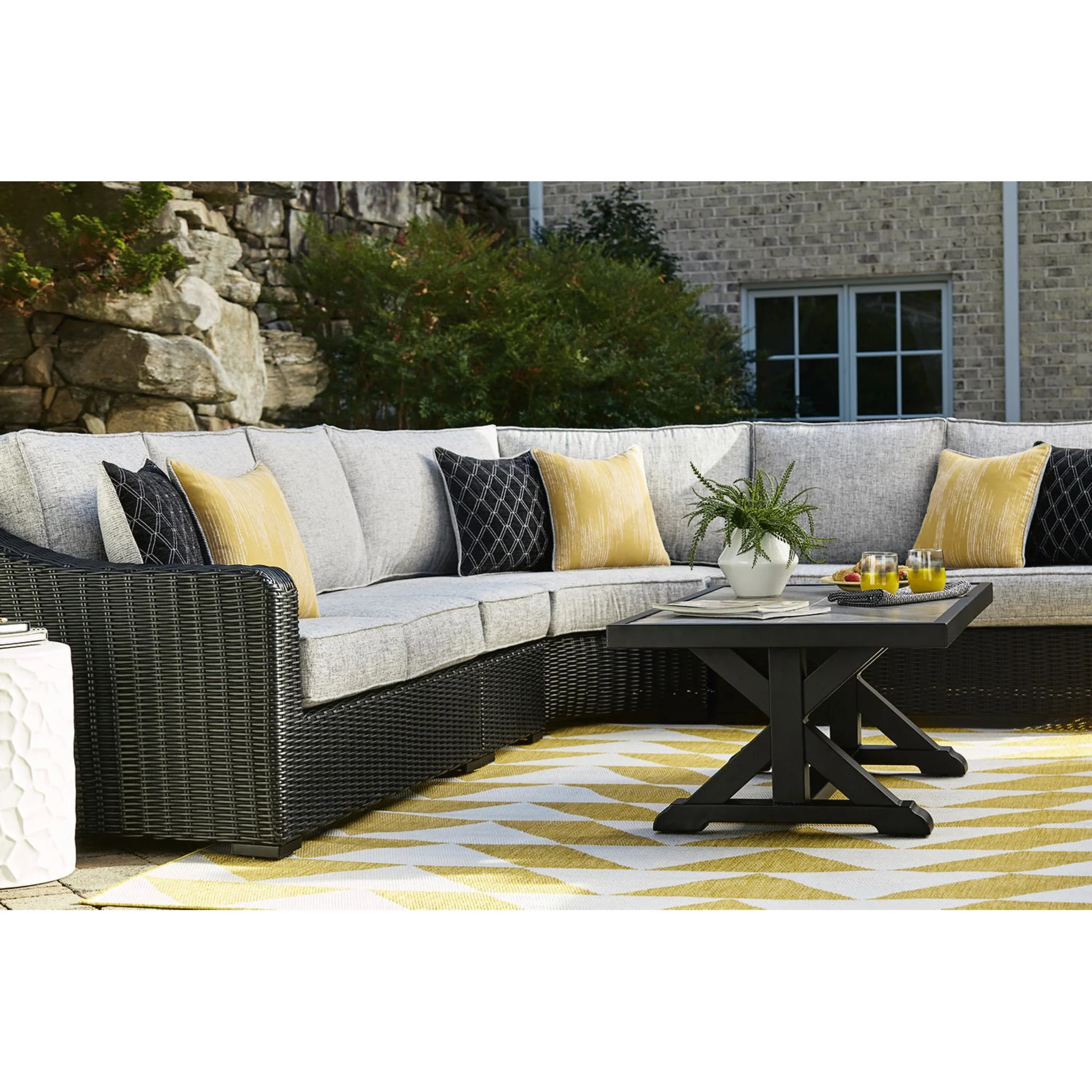 Beachcroft 4 Piece Outdoor Modular Seating - Image 15
