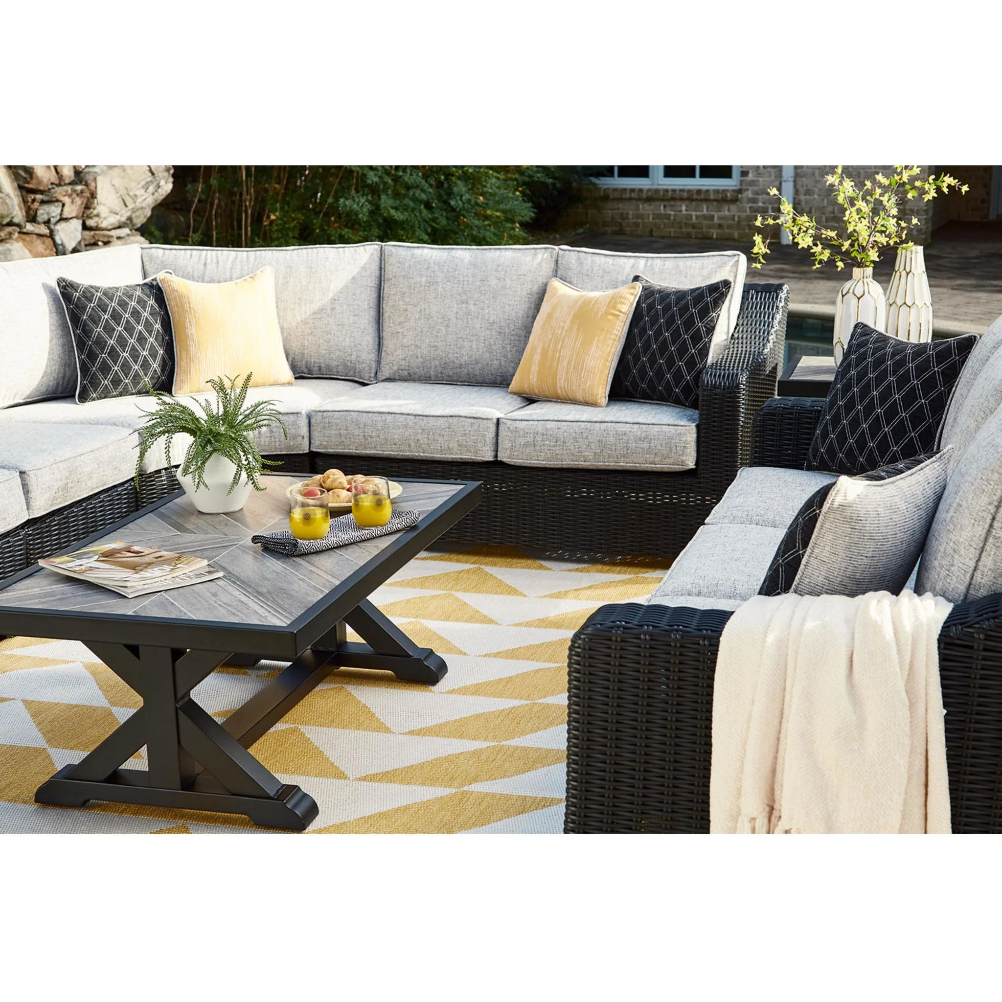 Beachcroft 4 Piece Outdoor Modular Seating - Image 7