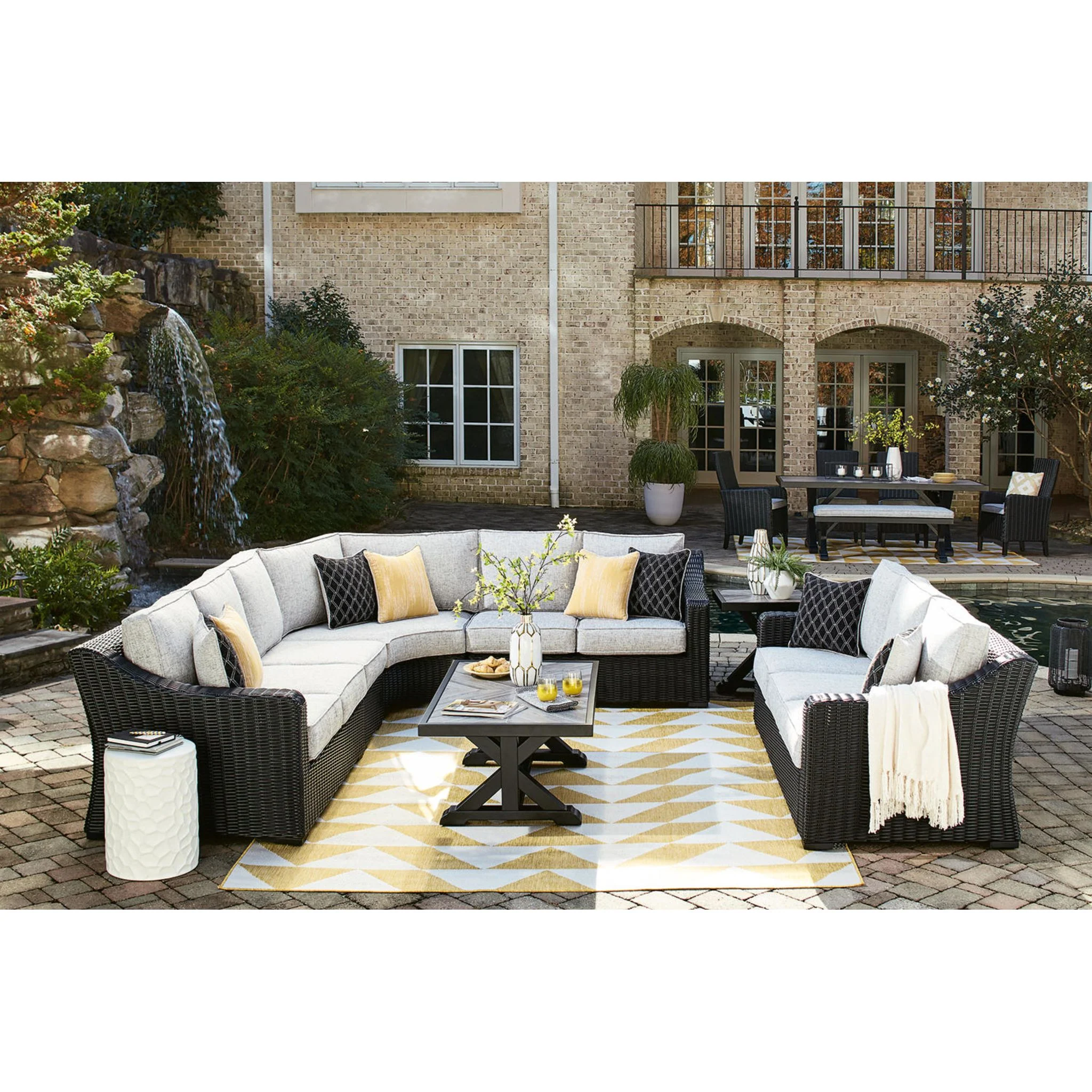 Beachcroft 4 Piece Outdoor Modular Seating - Image 8