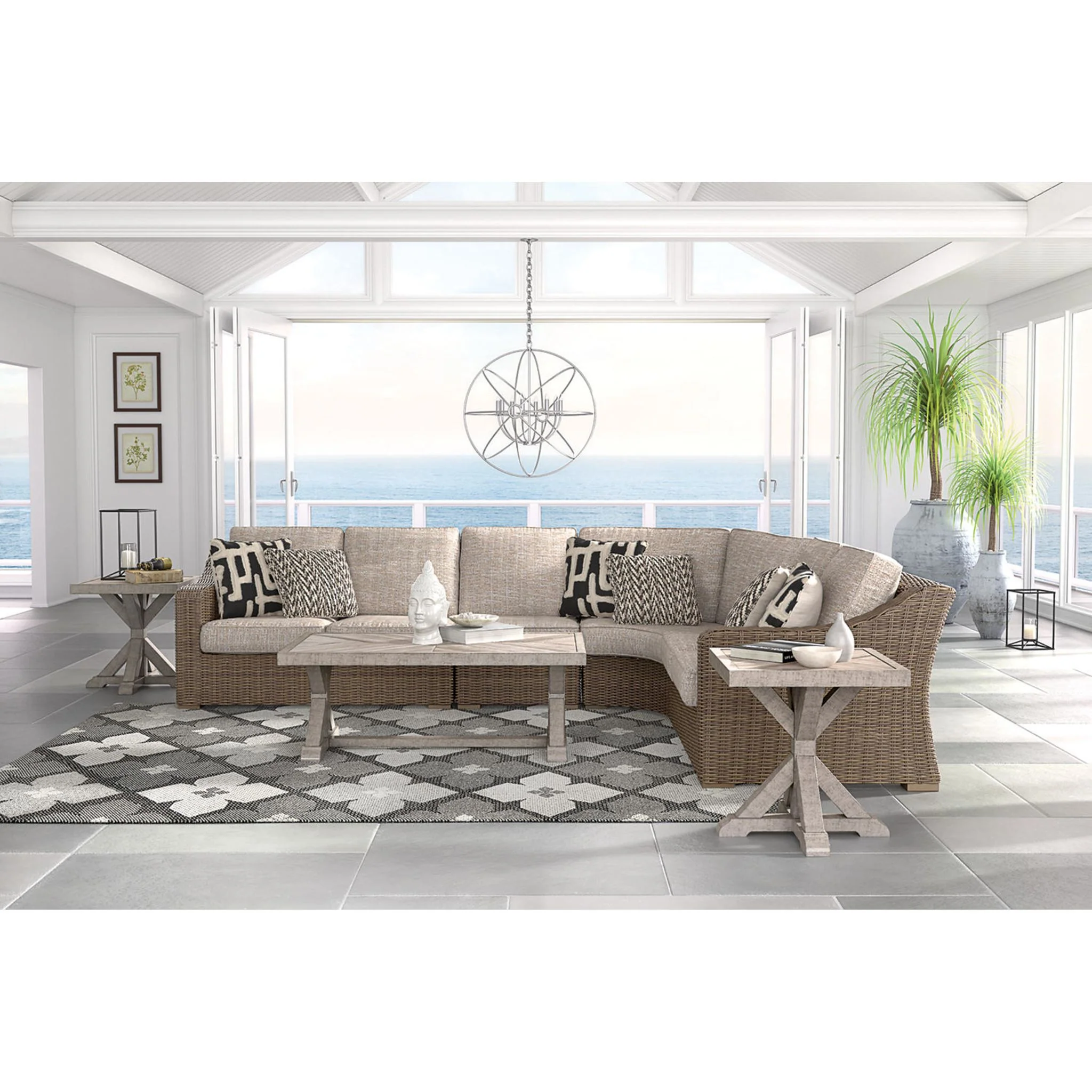 Beachcroft 4 Piece Outdoor Modular Seating - Image 14