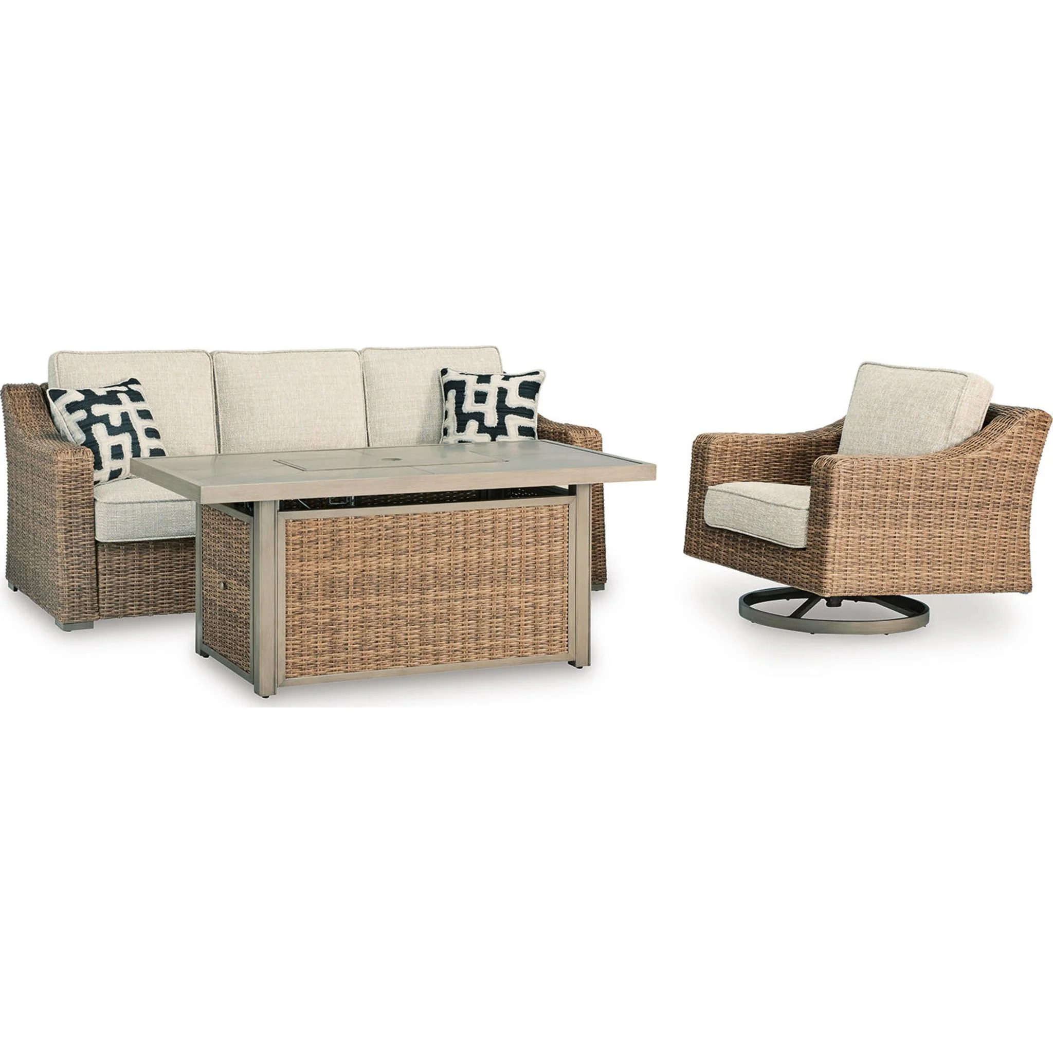 Beachcroft 4 Piece Outdoor Seating - Beige