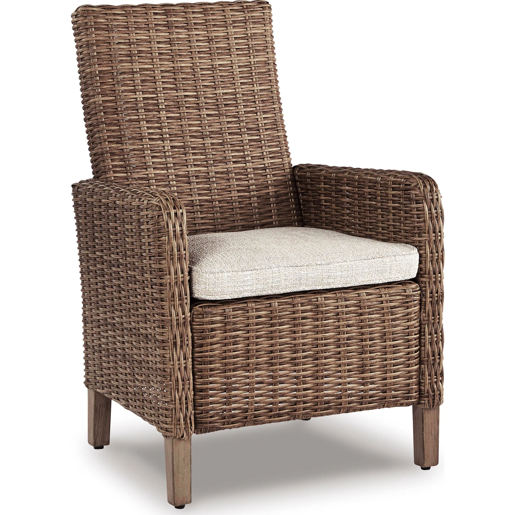 Beachcroft 5 Piece Outdoor Dining Set - Beige - Image 4