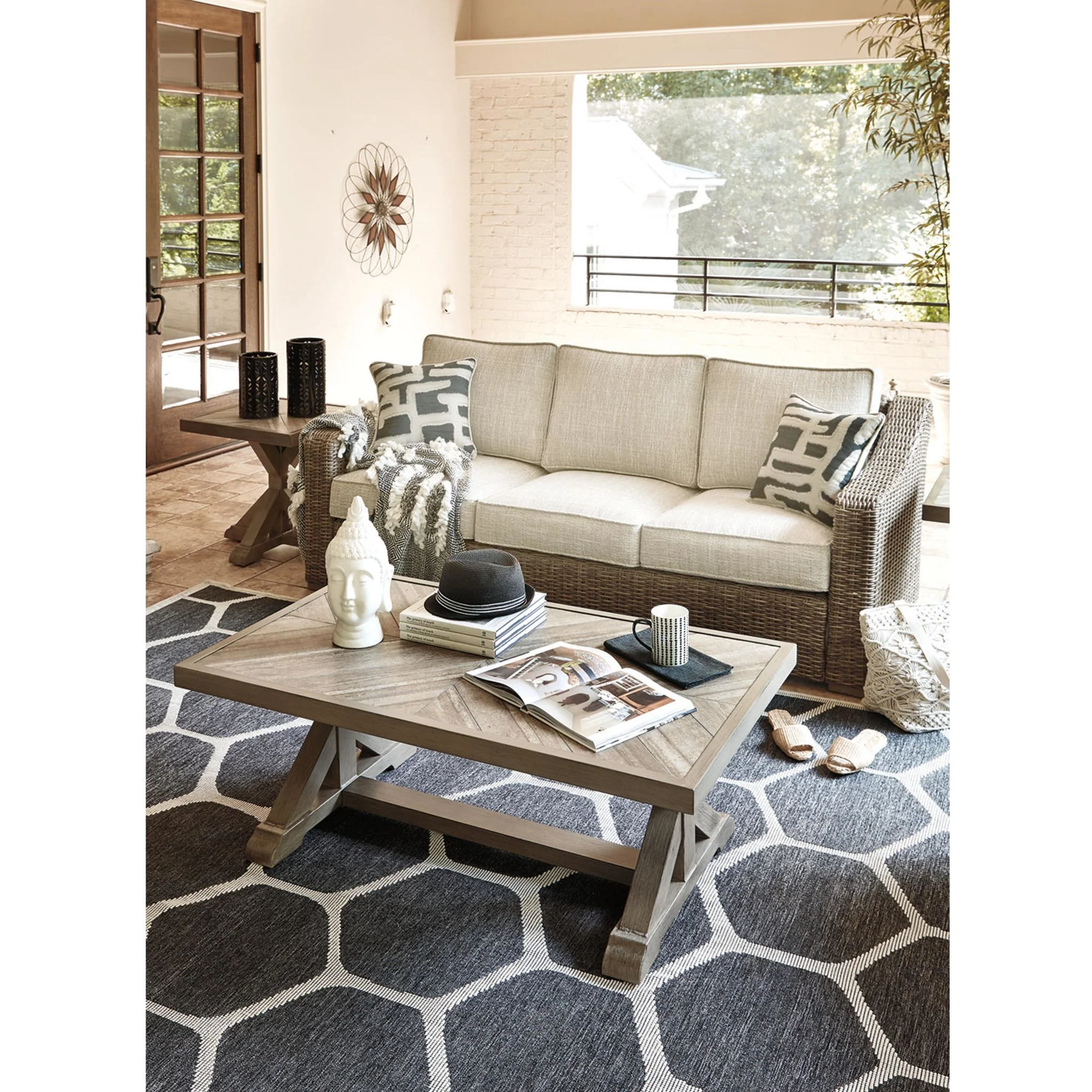 Beachcroft 5 Piece Outdoor Seating - Beige - Image 8