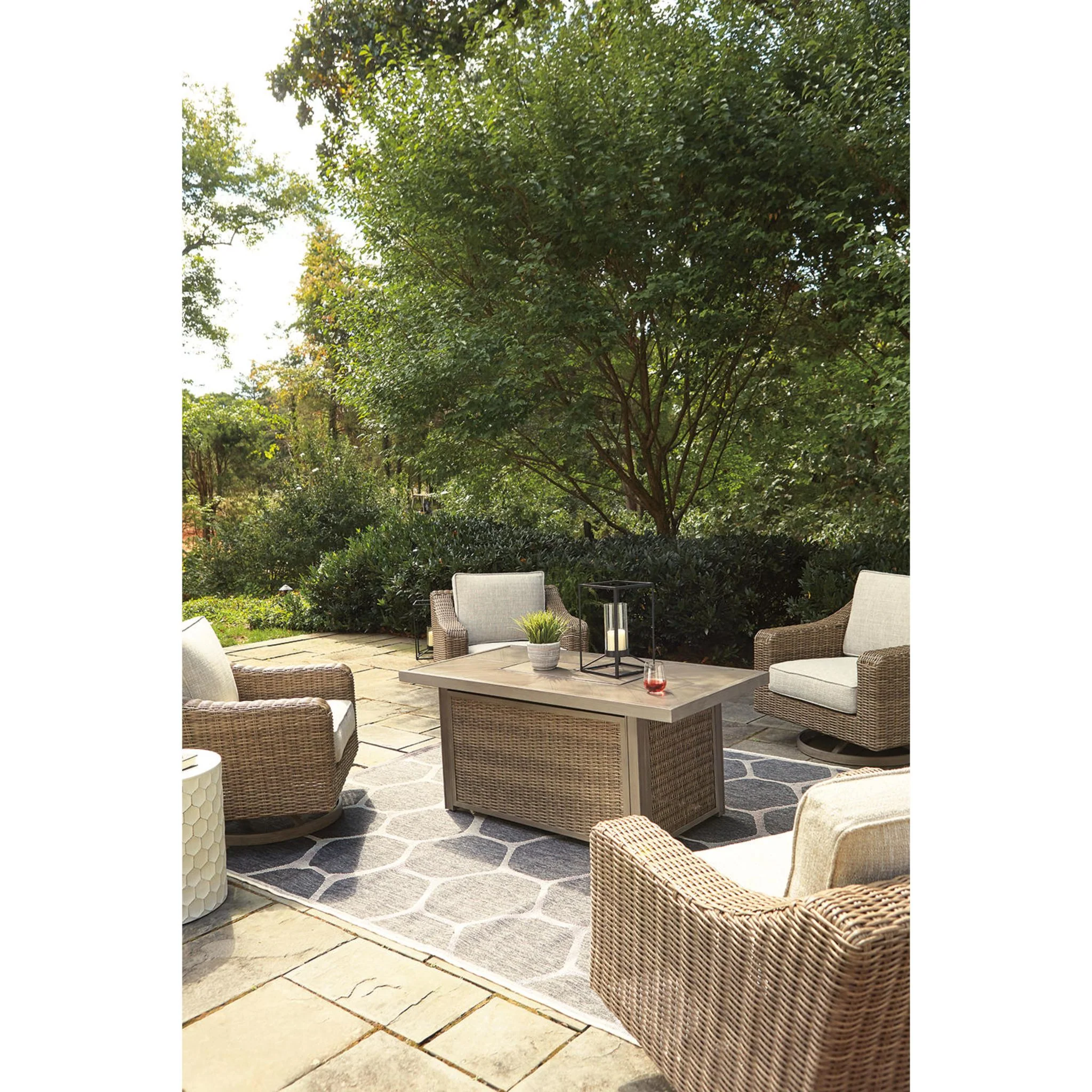 Beachcroft 5 Piece Outdoor Seating - Beige - Image 8