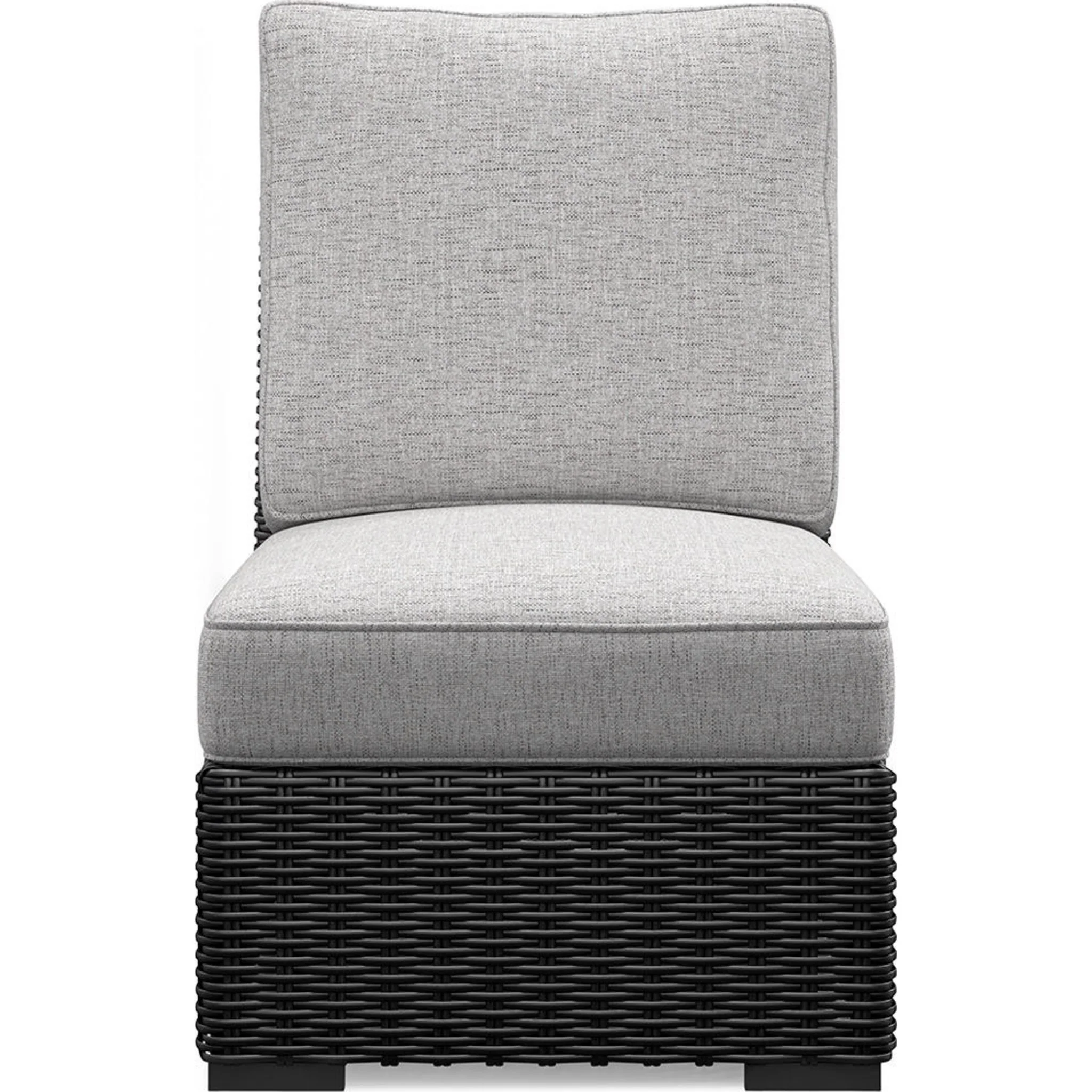 Beachcroft 5-Piece Outdoor Sectional - Black/Light Gray - Image 10