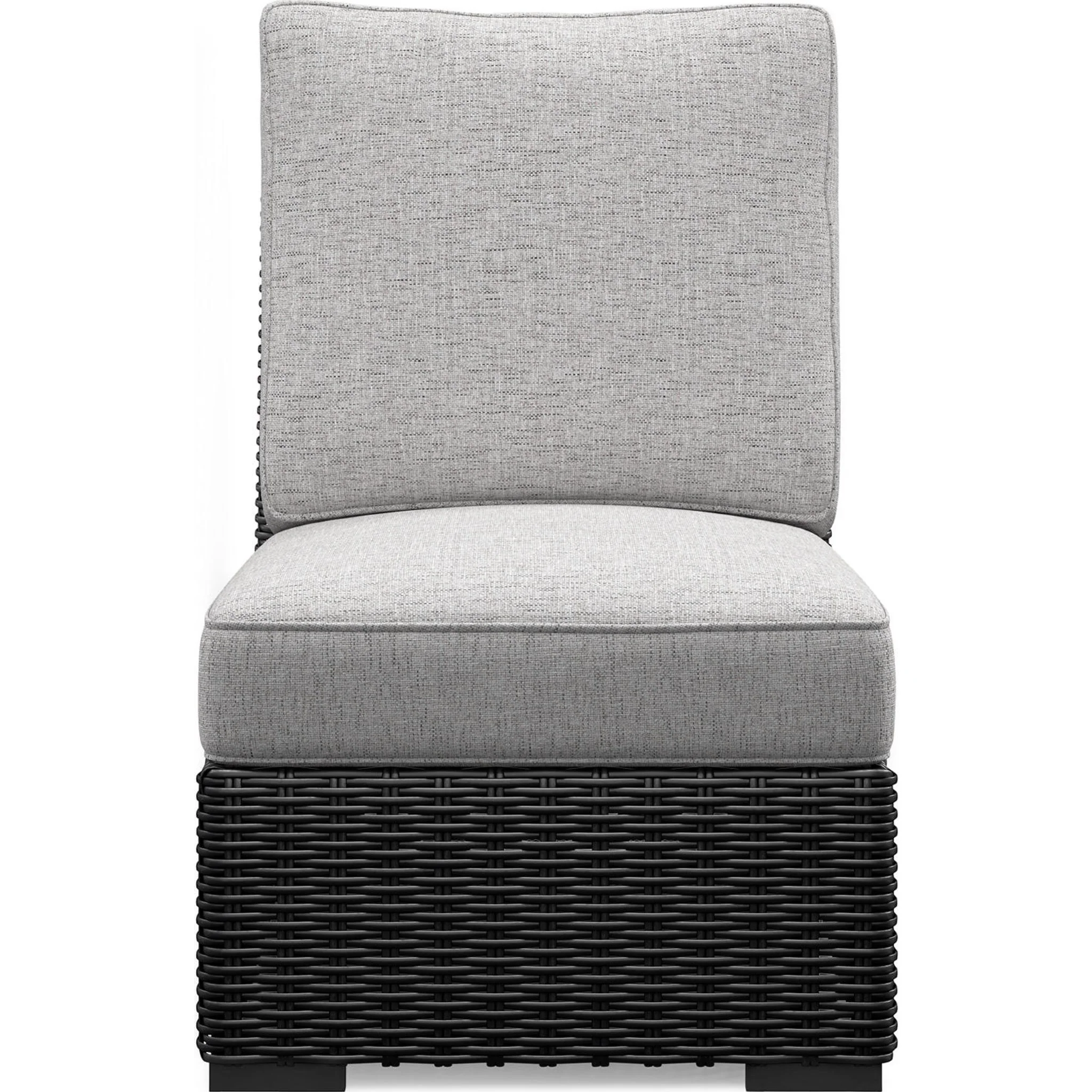Beachcroft 5-Piece Outdoor Sectional - Black/Light Gray - Image 11
