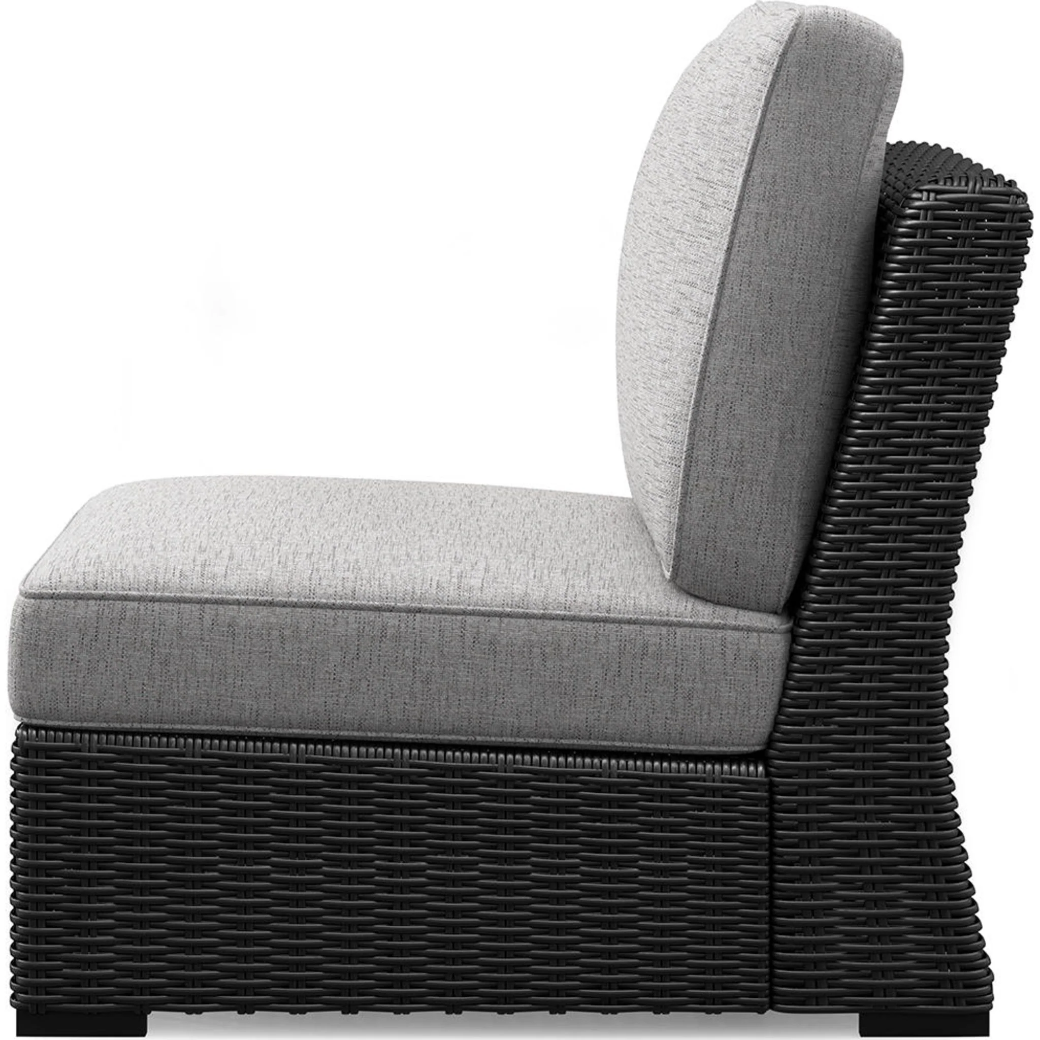 Beachcroft 5-Piece Outdoor Sectional - Black/Light Gray - Image 12