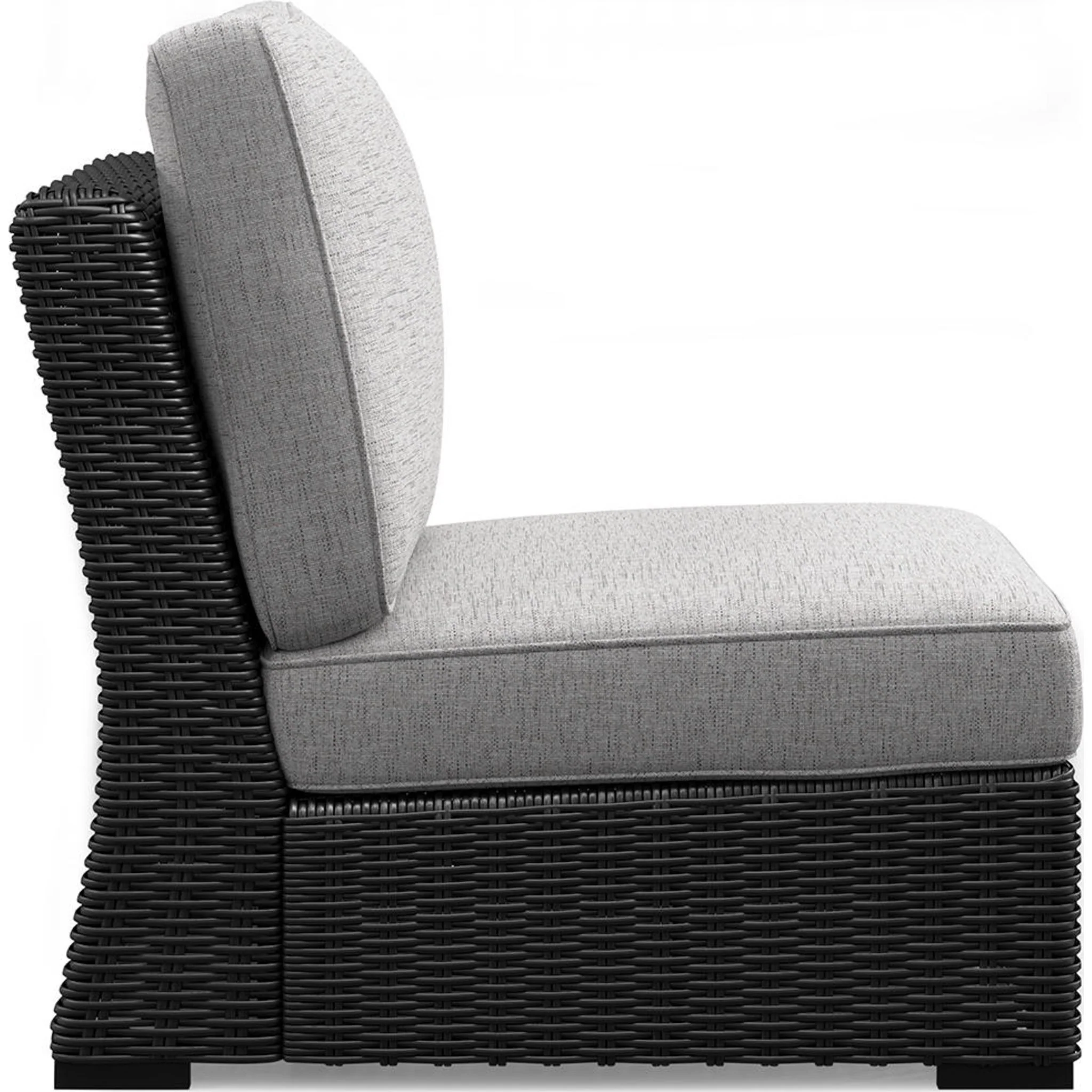 Beachcroft 5-Piece Outdoor Sectional - Black/Light Gray - Image 14