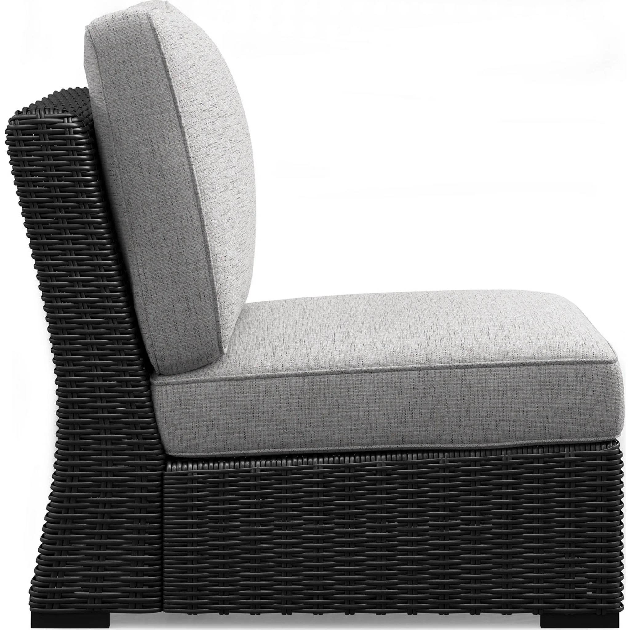 Beachcroft 5 Piece Outdoor Sectional - Black/Light Gray - Image 15