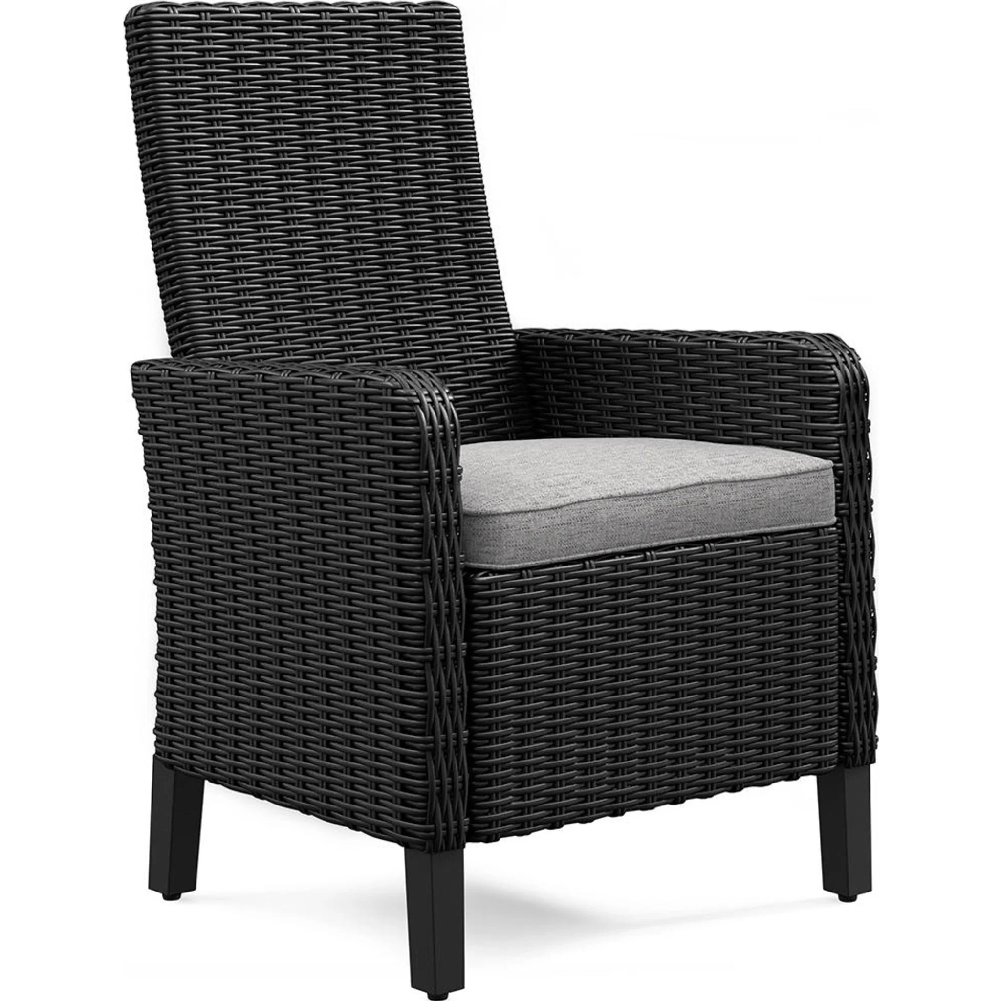 Beachcroft 6 Piece Outdoor Dining Set - Black/Light Gray - Image 5