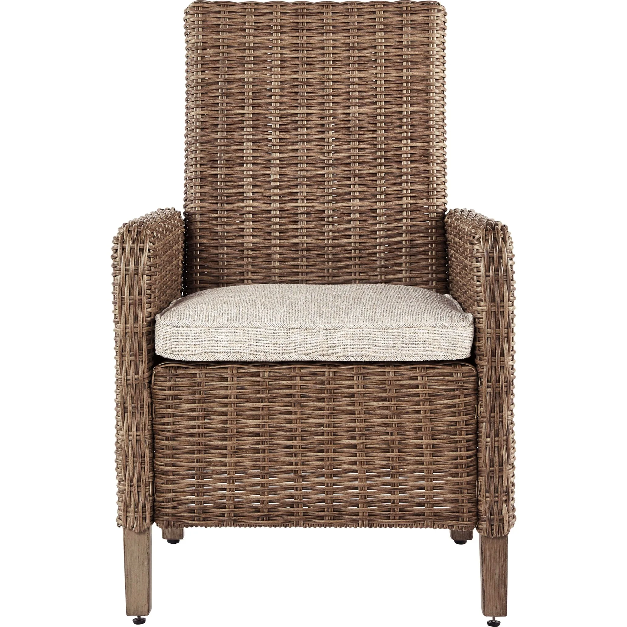Beachcroft Outdoor Chair with Cushion (set of 2) - Beige - Image 3
