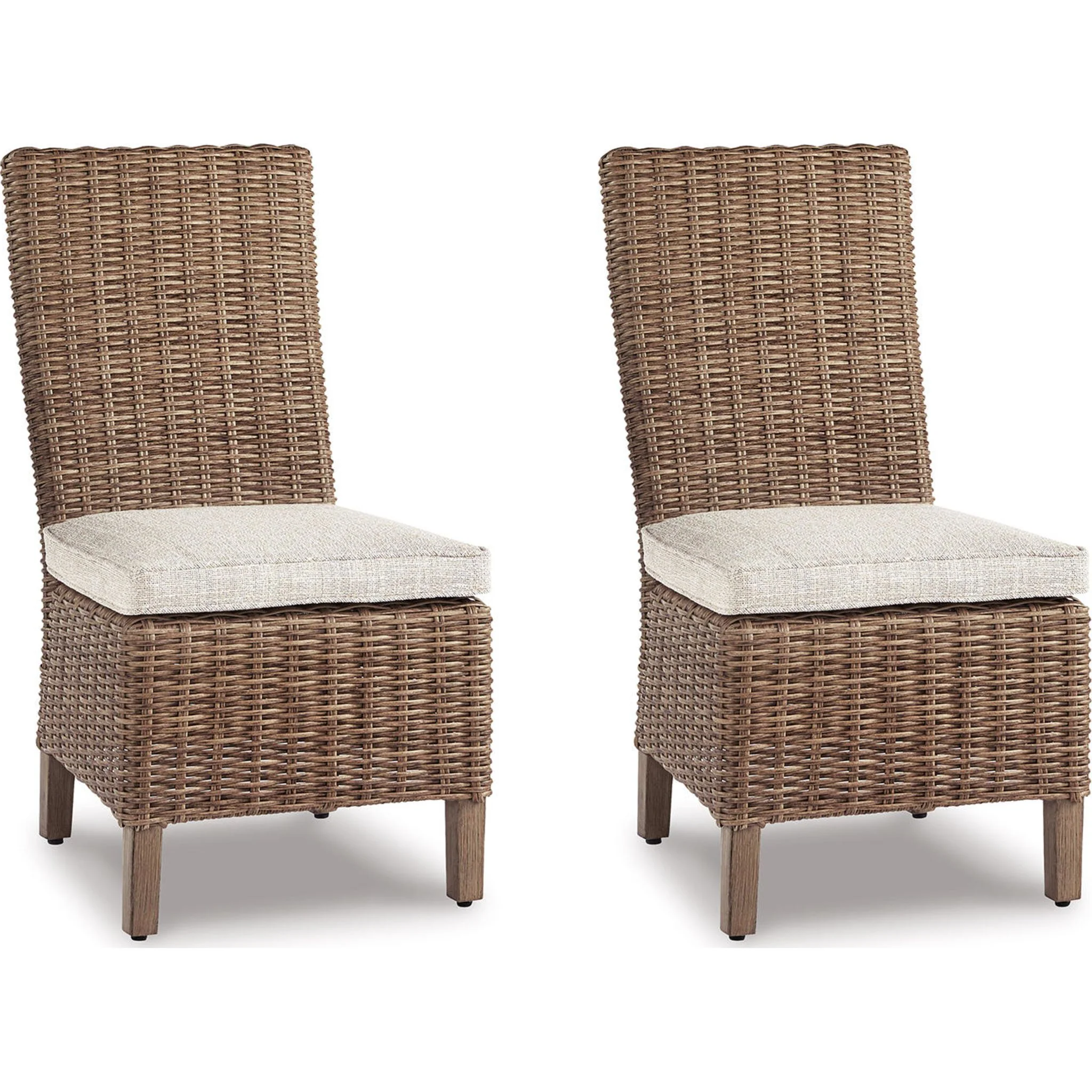 Beachcroft Outdoor Chair with Cushion (set of 2) - Beige