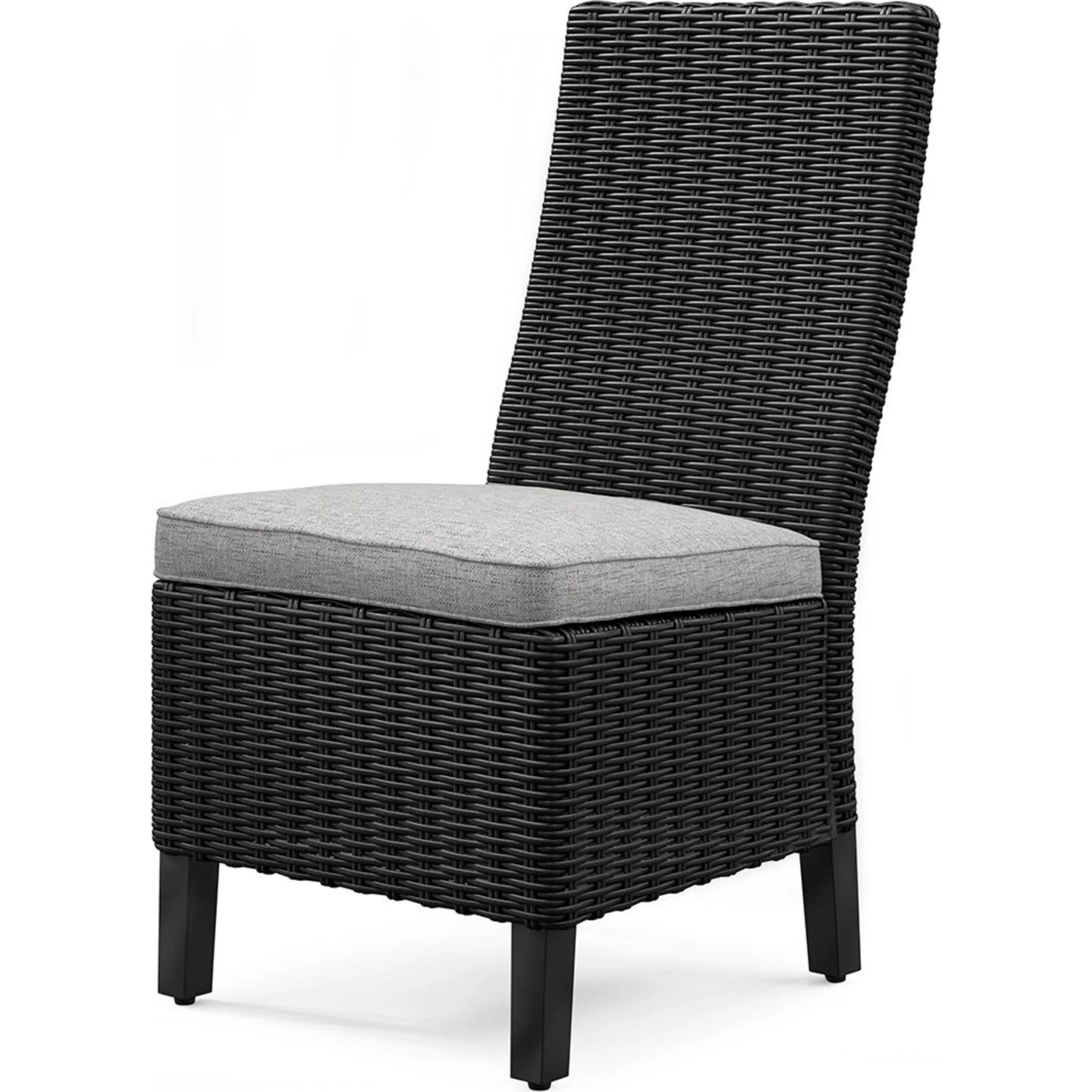 Beachcroft Outdoor Chair with Cushion (set of 2) - Black/Light Gray - Image 12