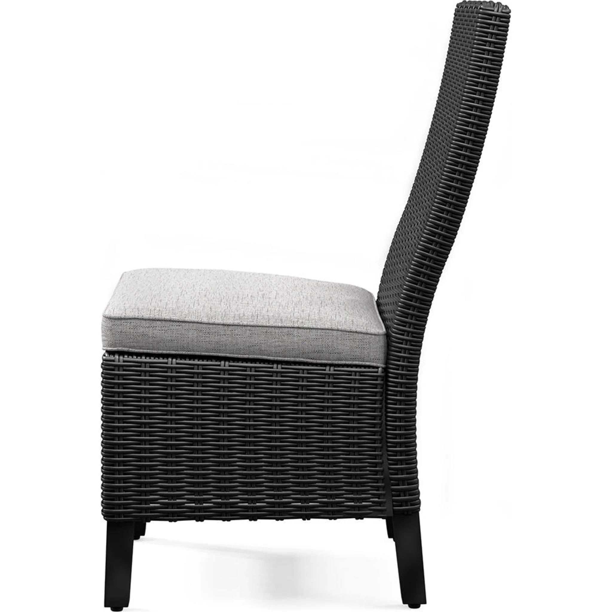 Beachcroft Outdoor Chair with Cushion (set of 2) - Black/Light Gray - Image 16