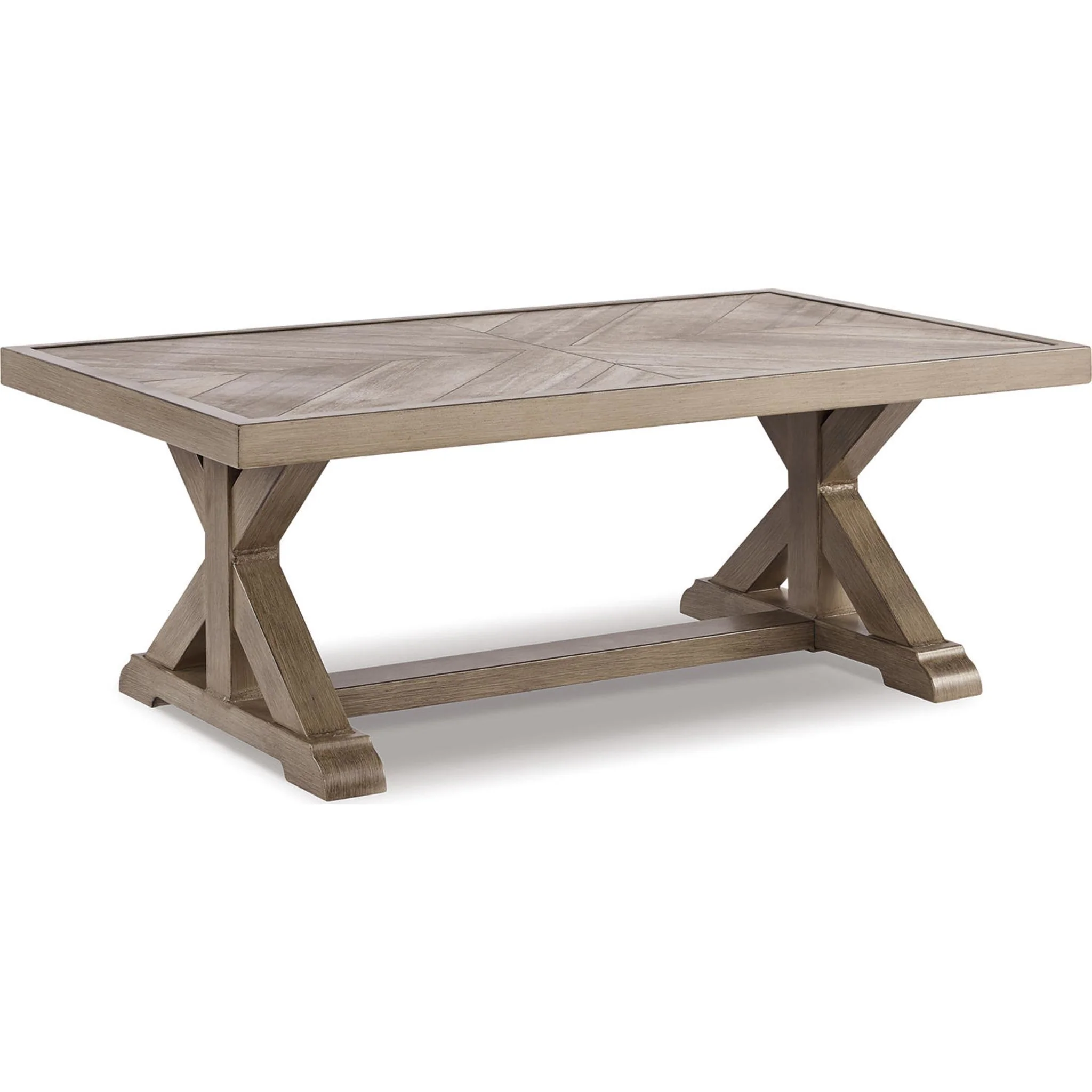 Beachcroft Outdoor Coffee Table - Beige - Image 10