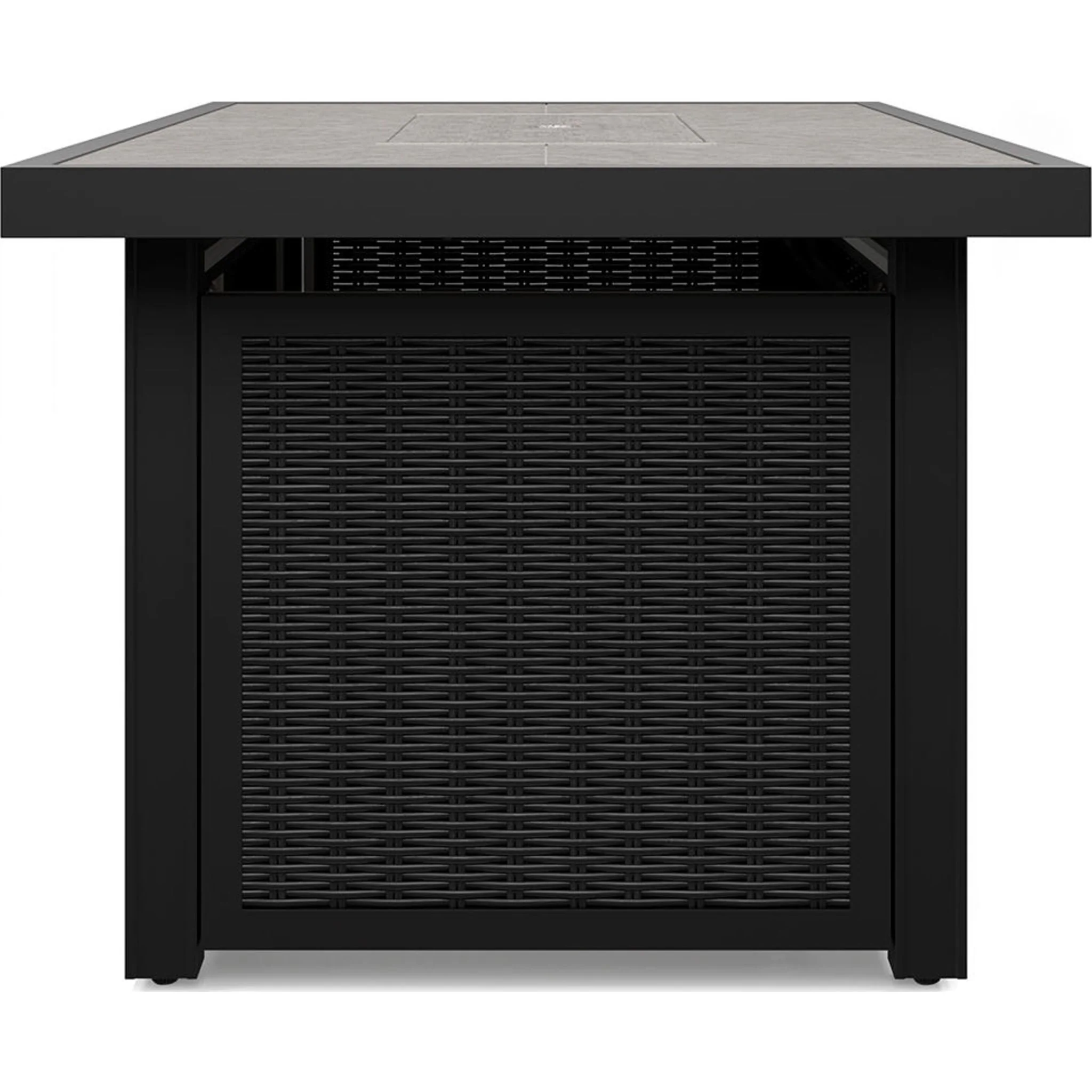 Beachcroft Outdoor Fire Pit Table - Black/Light Gray - Image 11