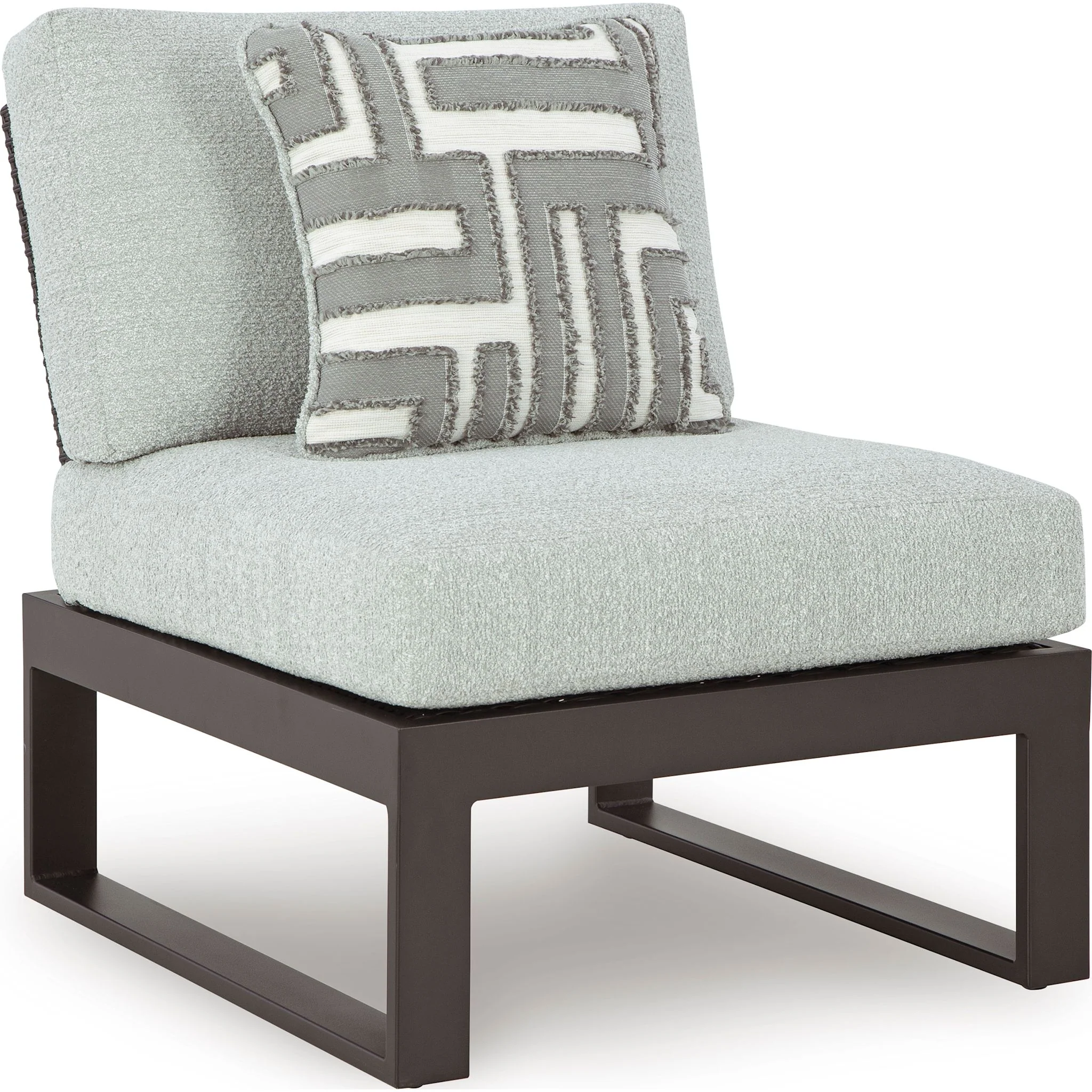 Beachloft 3 Piece Outdoor Modular Seating - Black/Gray - Image 3