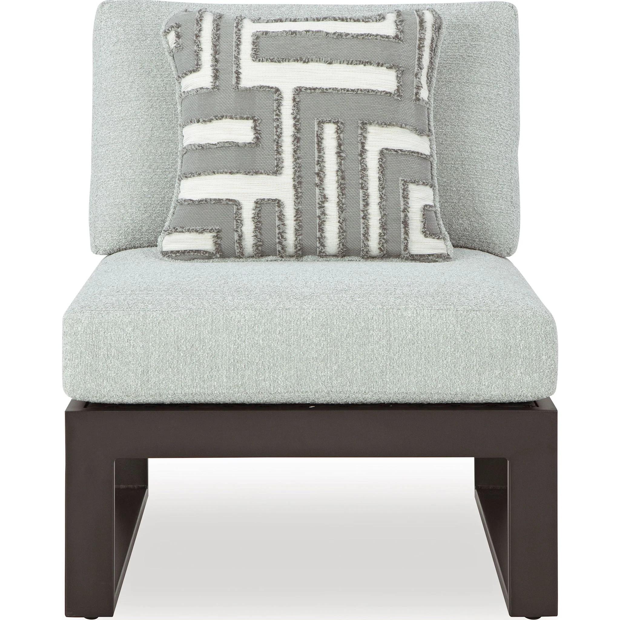 Beachloft 3 Piece Outdoor Modular Seating - Black/Gray - Image 4