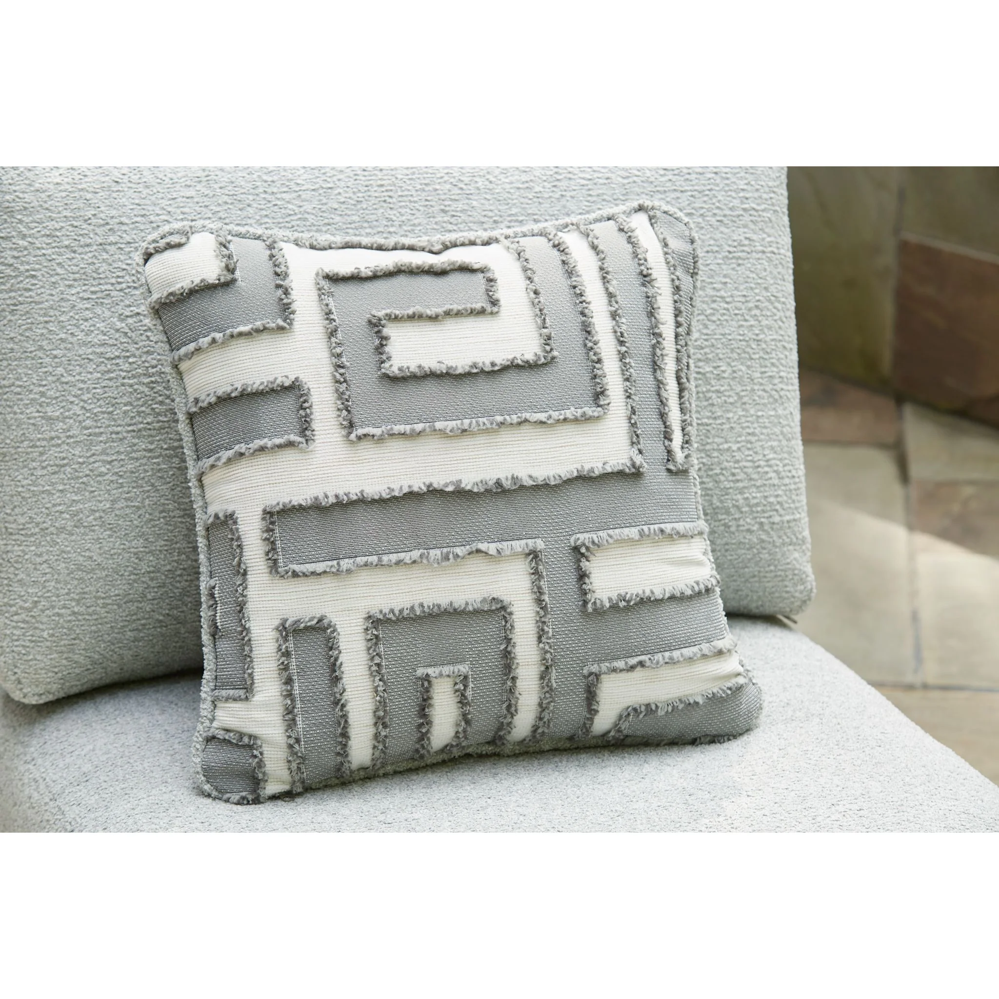 Beachloft 3 Piece Outdoor Modular Seating - Black/Gray - Image 7
