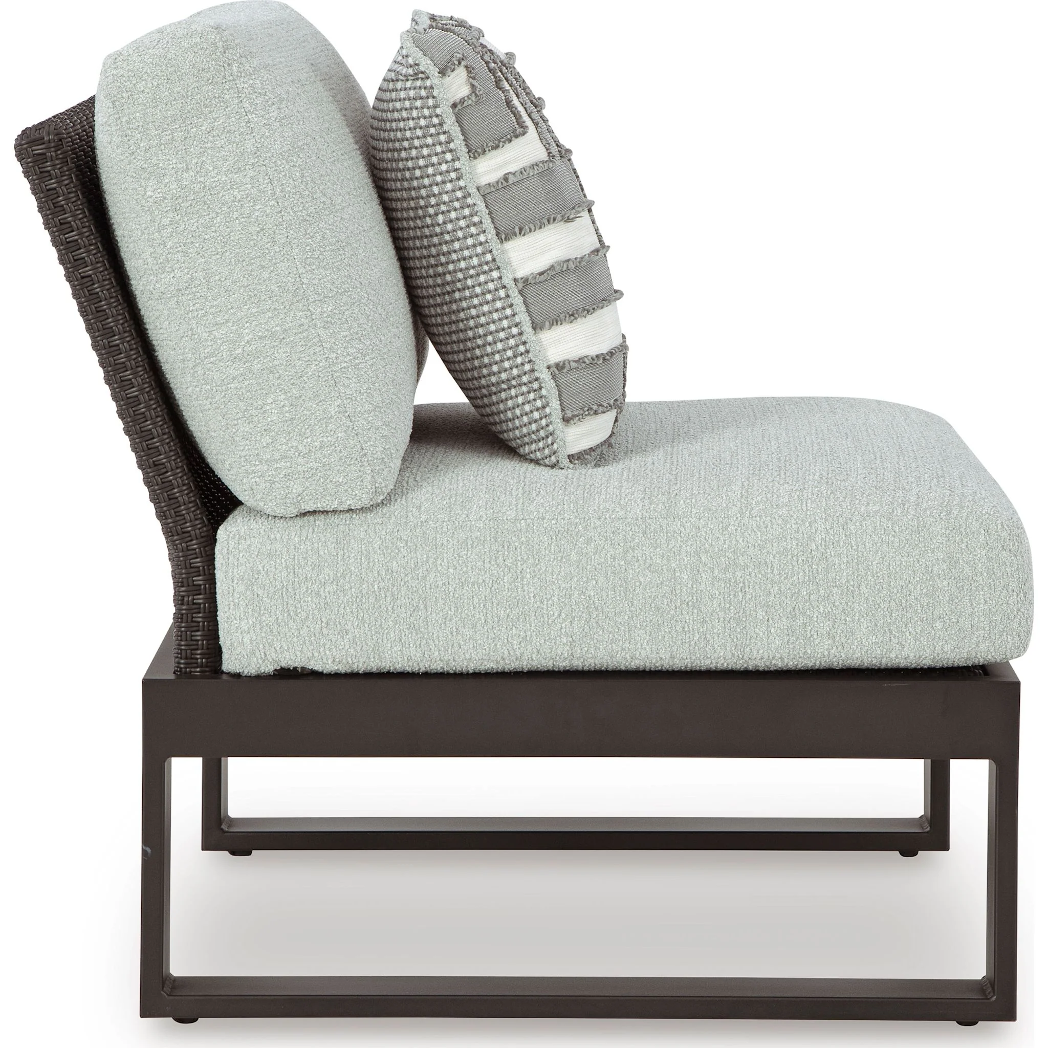 Beachloft 3 Piece Outdoor Modular Seating - Black/Gray - Image 8