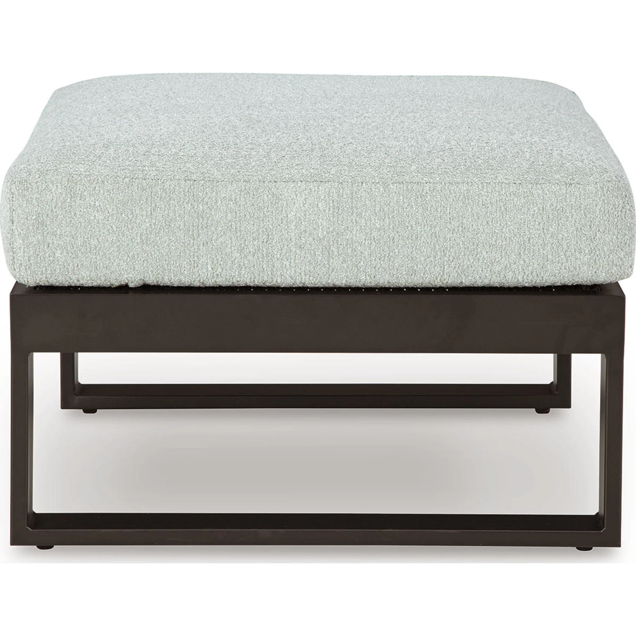 Beachloft Outdoor Ottoman with Cushion - Black/Gray - Image 4