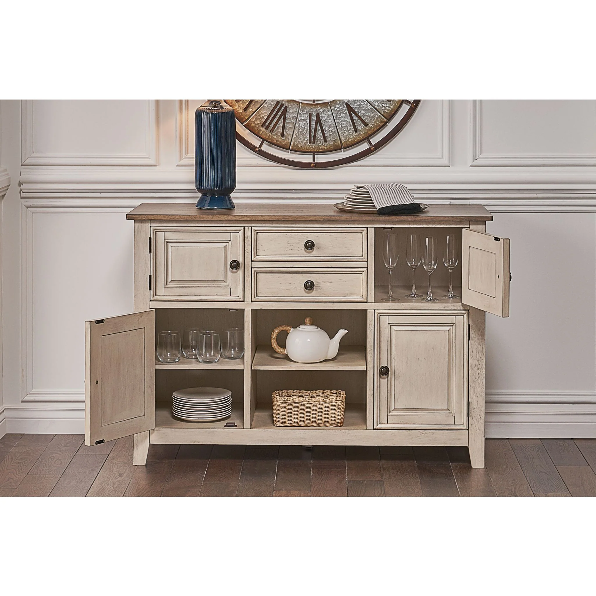 Beacon Dining Server - Smoky White/Peppercorn - (BEAPW9020) - Image 12