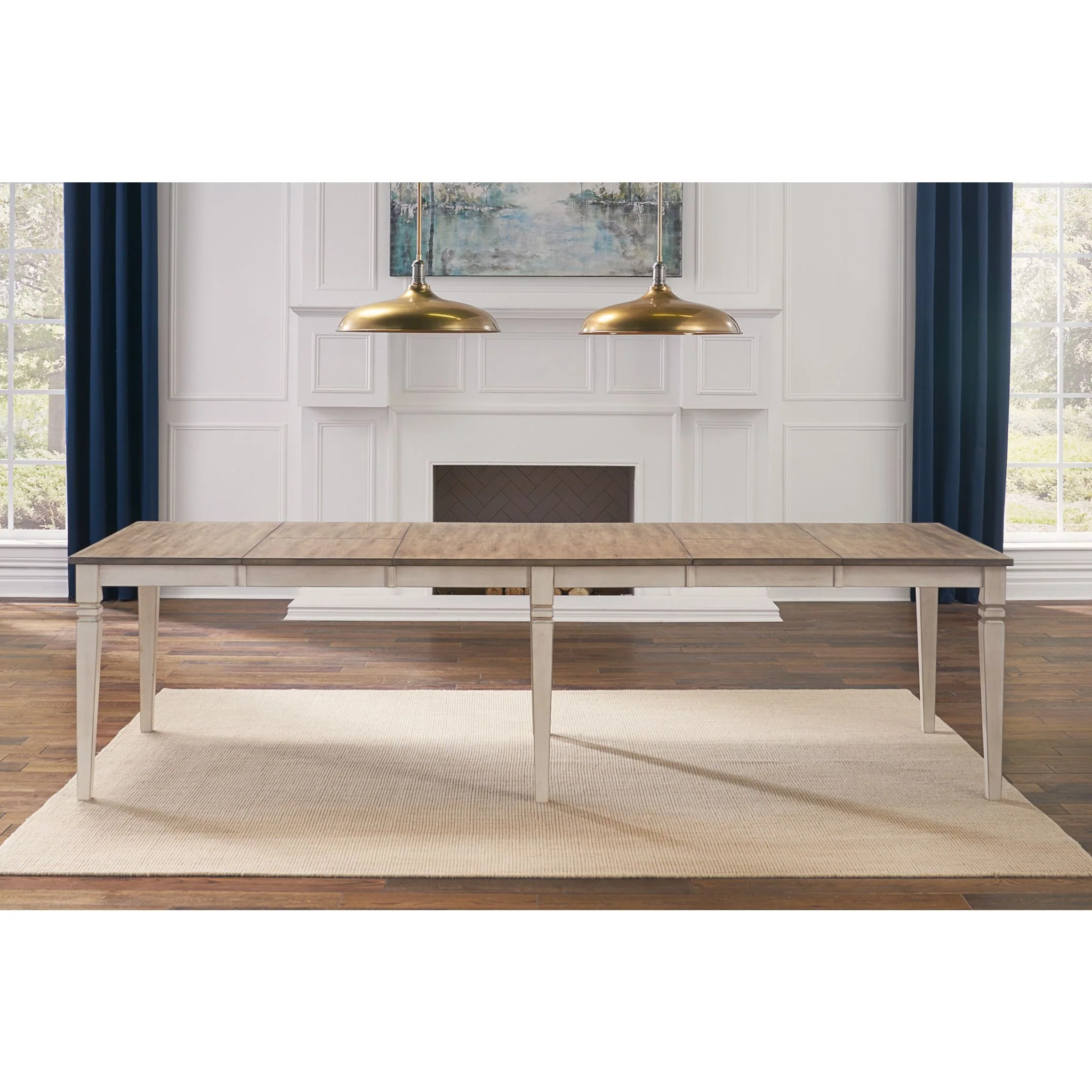 Beacon Dining Table - Smoky White/Peppercorn - (1562008K) - Image 11