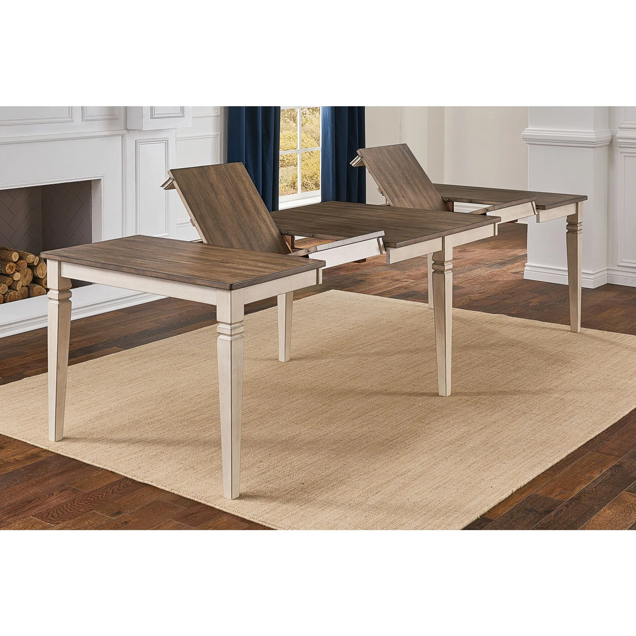 Beacon Dining Table - Smoky White/Peppercorn - (1562008K) - Image 9