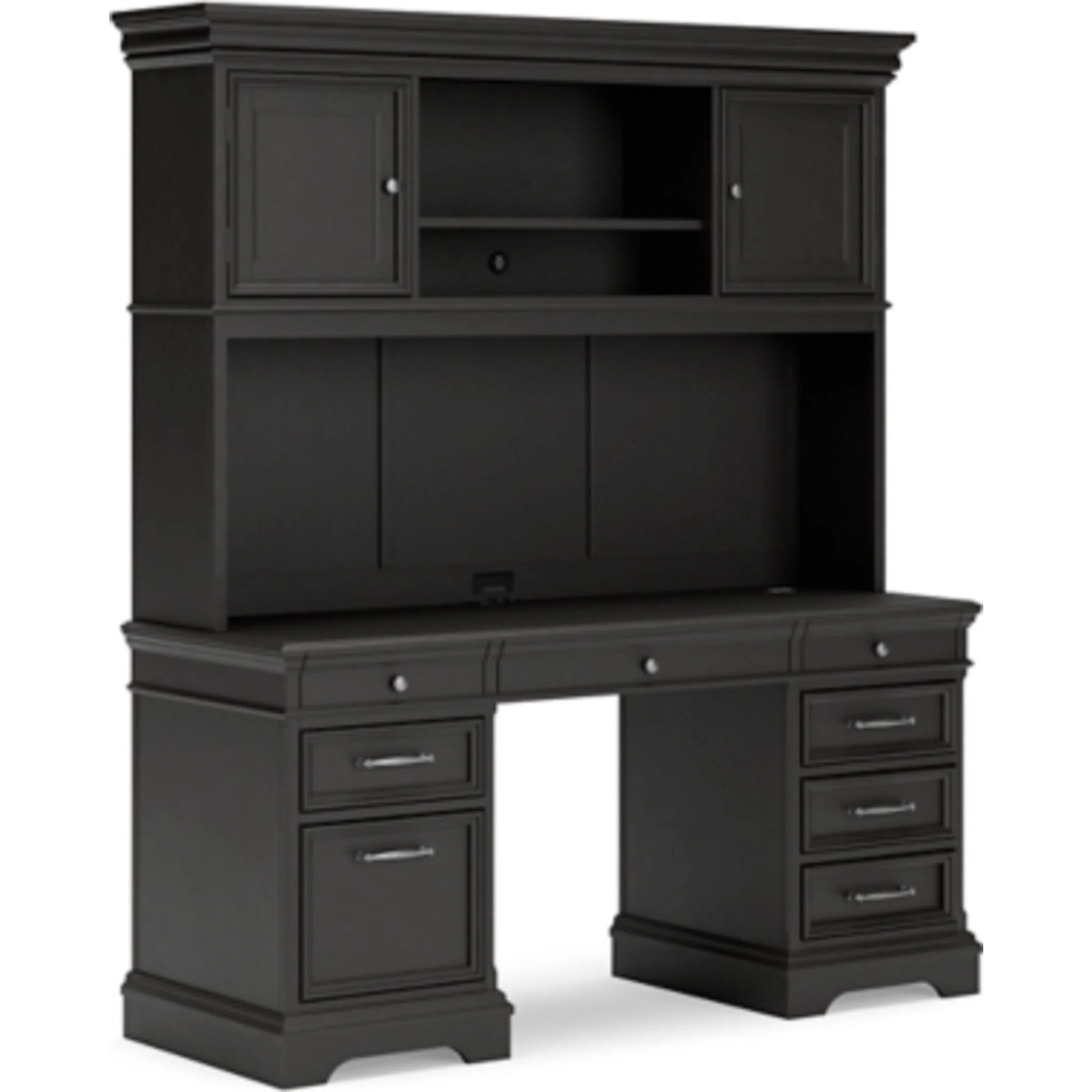 Beckincreek 4 Piece Desk - Black - Image 10