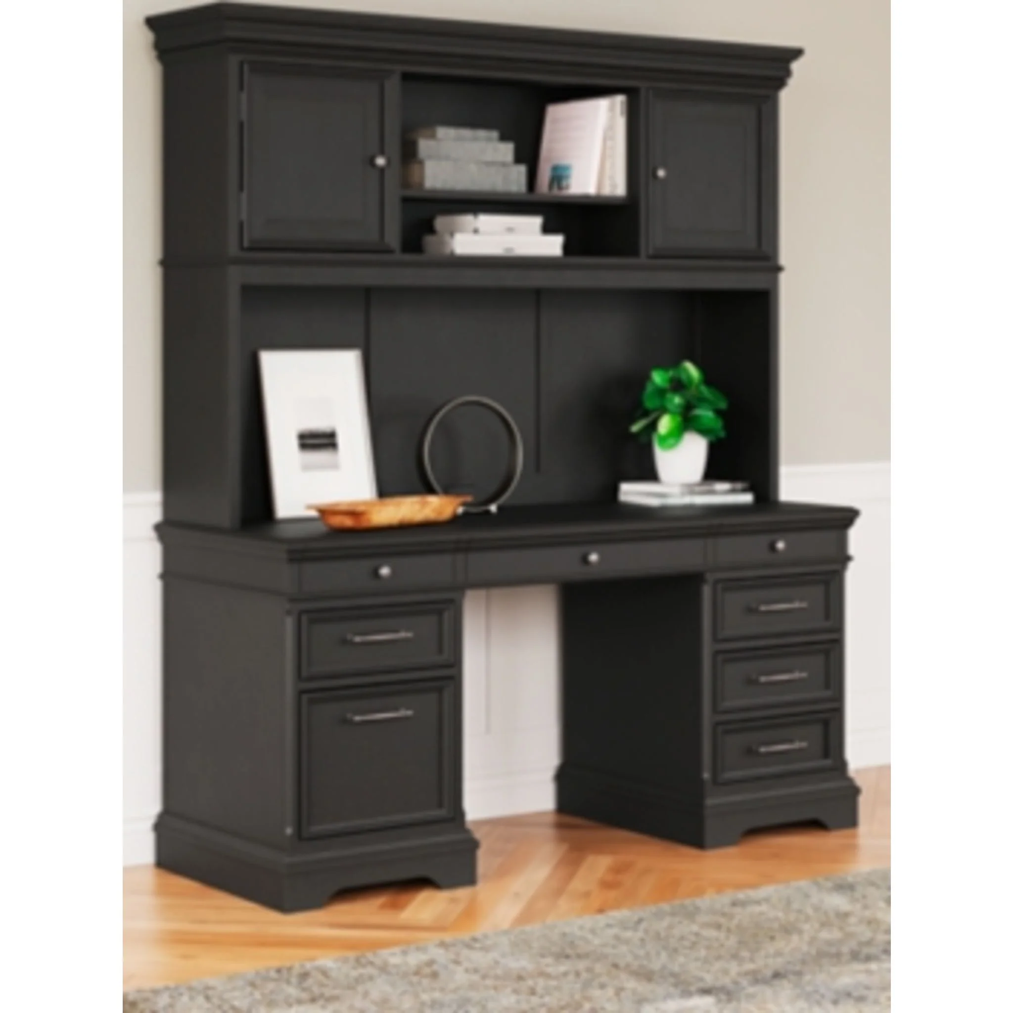 Beckincreek 4 Piece Desk - Black - Image 11