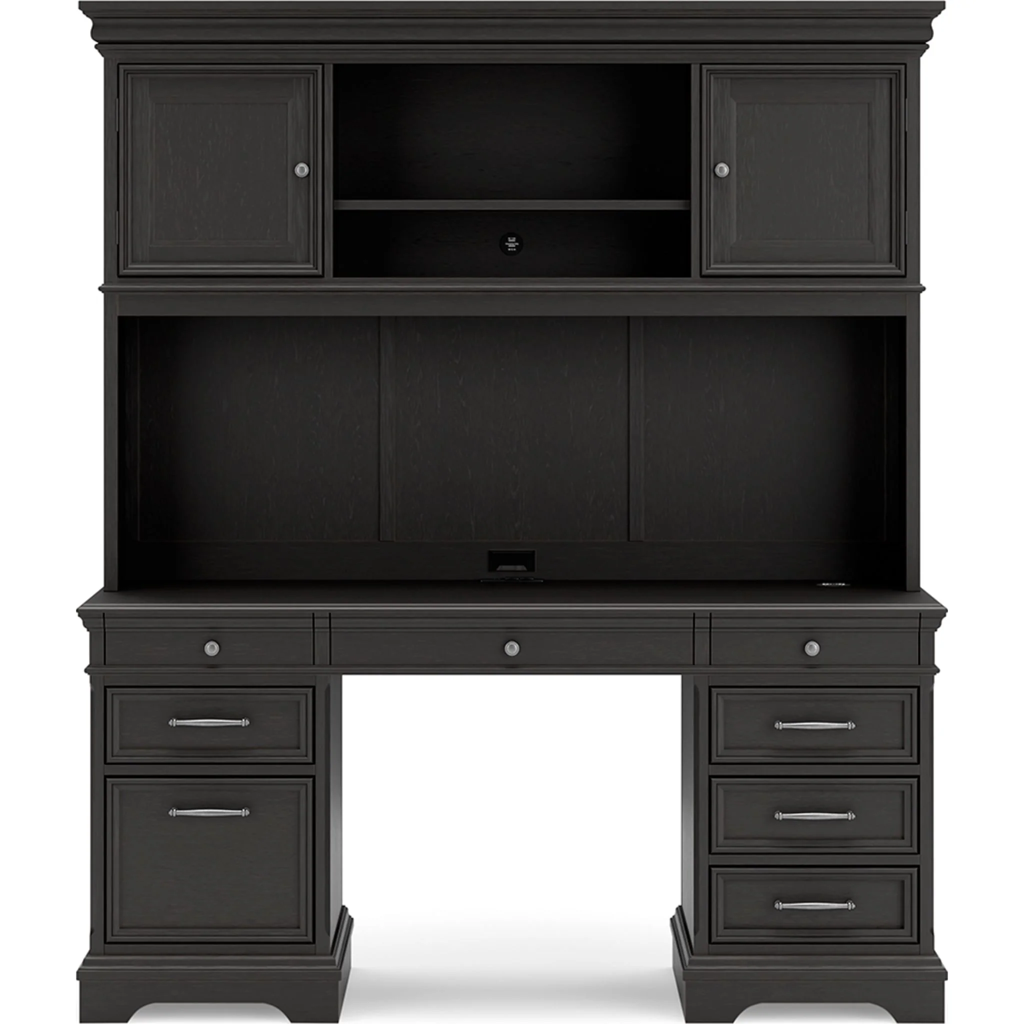 Beckincreek 4 Piece Desk - Black - Image 6