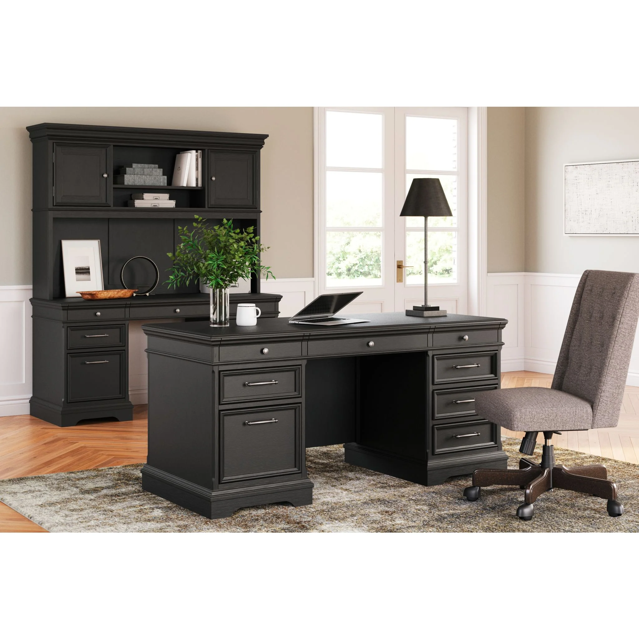 Beckincreek 4 Piece Desk - Black - Image 9