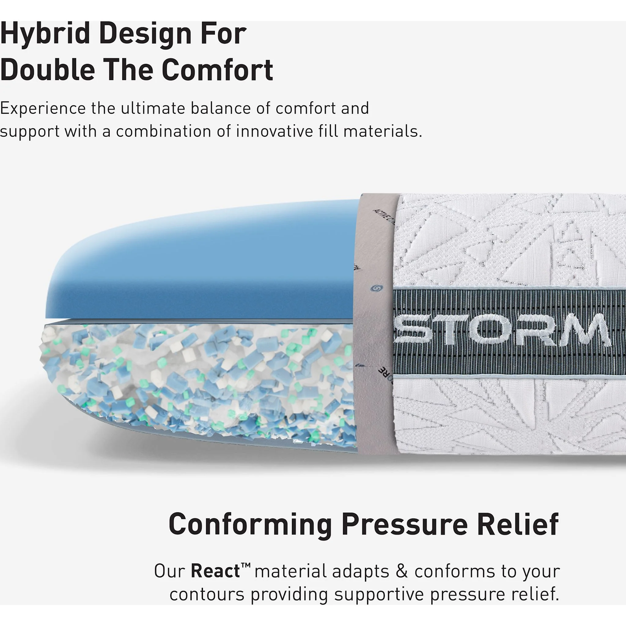 Bedgear Storm Cuddle Curve Pillow 1.0 - Image 11