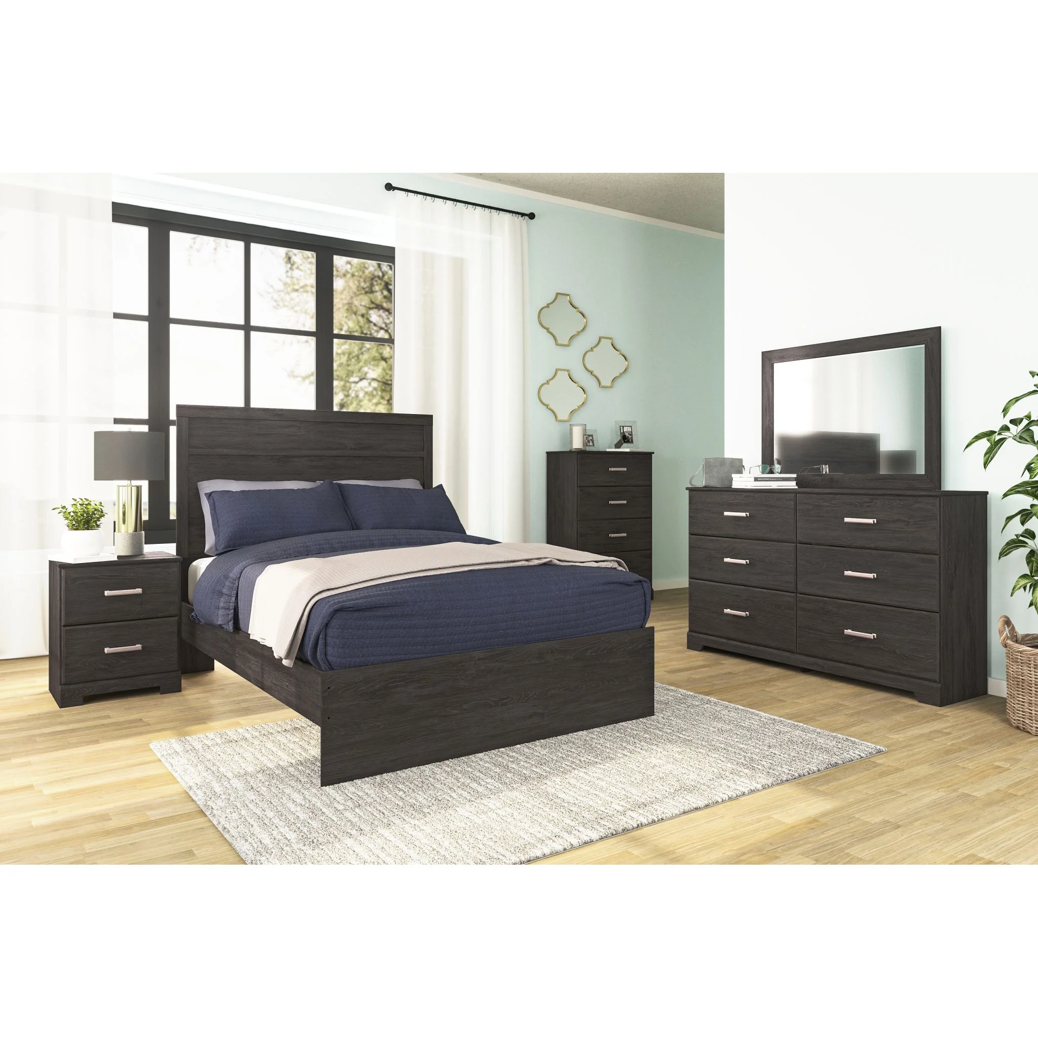 Belachime Dresser and Mirror - Black - Image 7