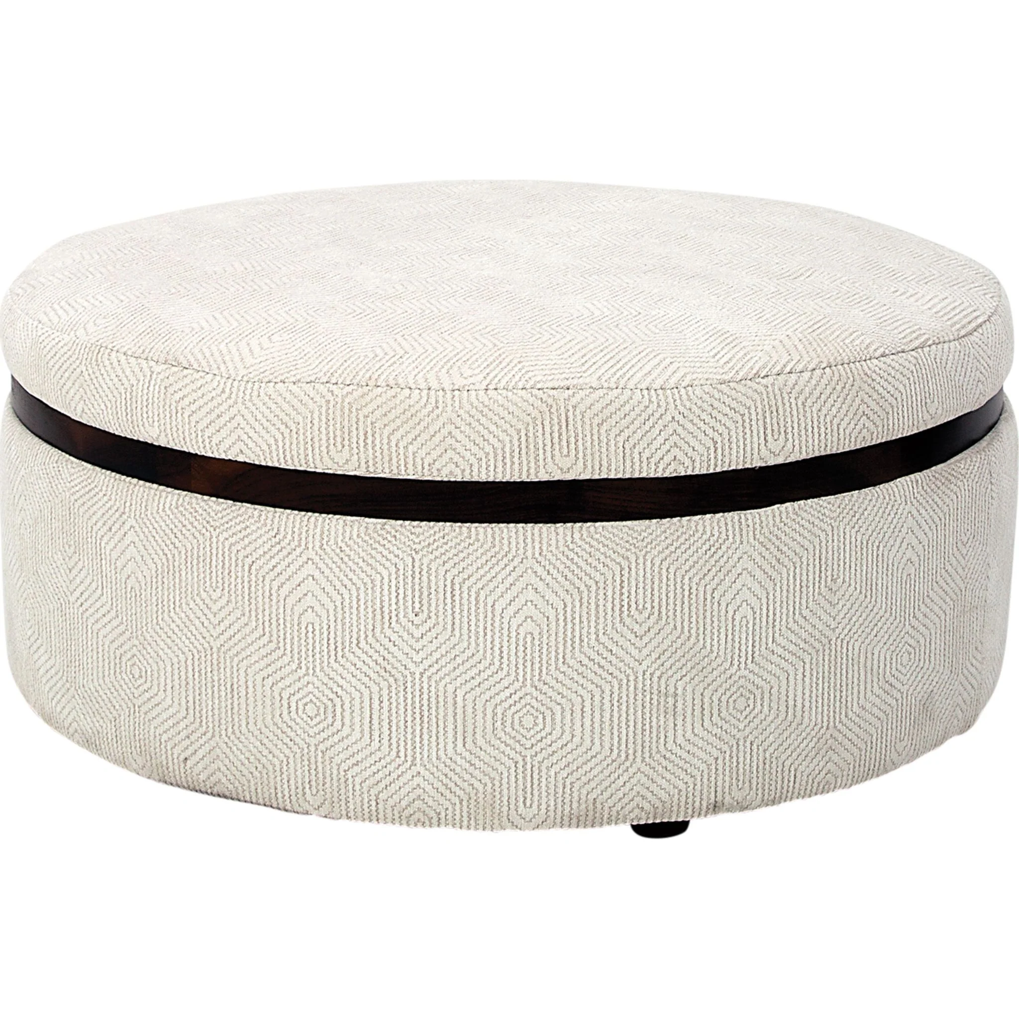 Bell Storage Ottoman - Rizzo Almond