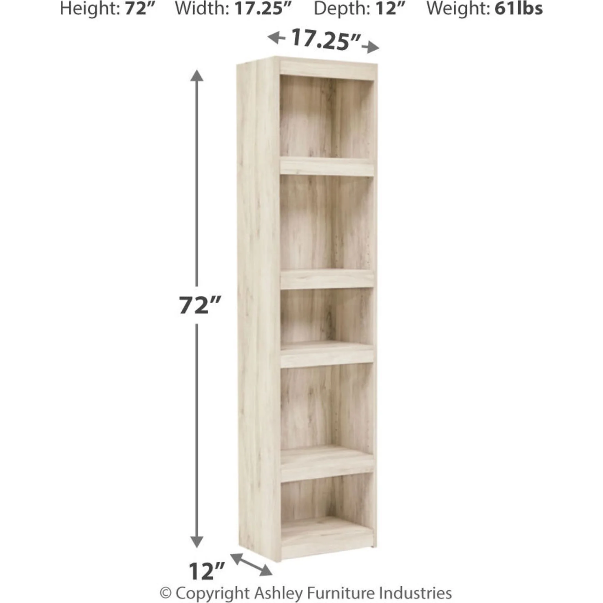 Bellaby 4 Piece Entertainment Unit - Whitewash - Image 5