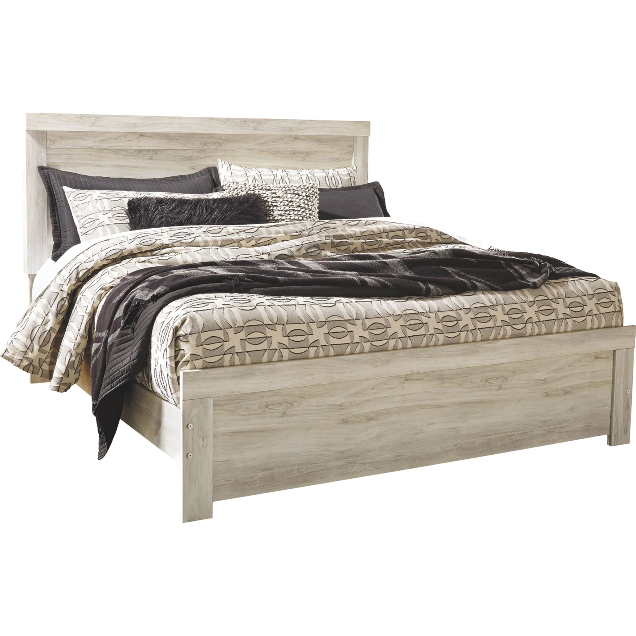 Bellaby 5 Piece King Panel Bedroom - Whitewash - Image 7