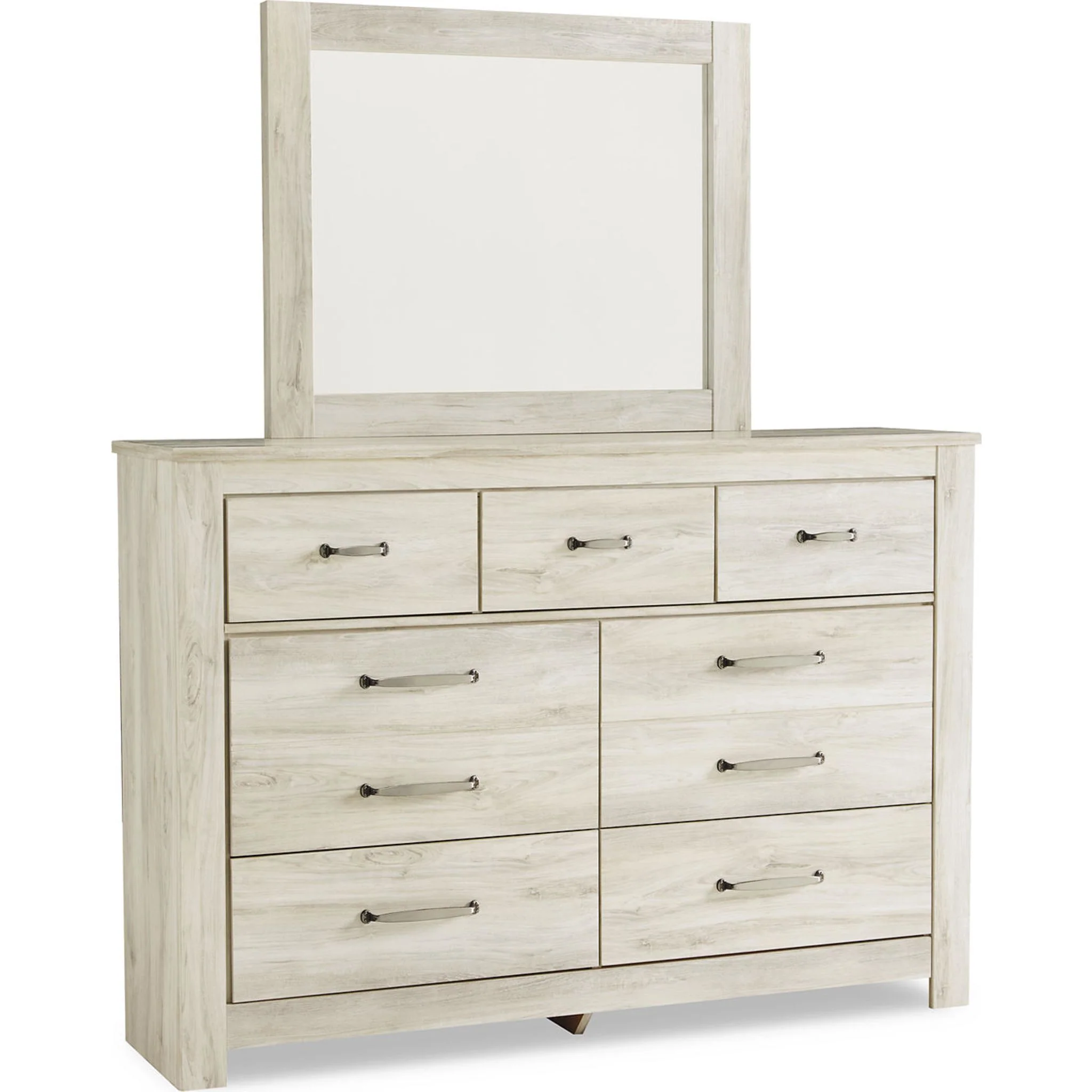 Bellaby 5 Piece Queen Panel Bedroom - White Wash - Image 10