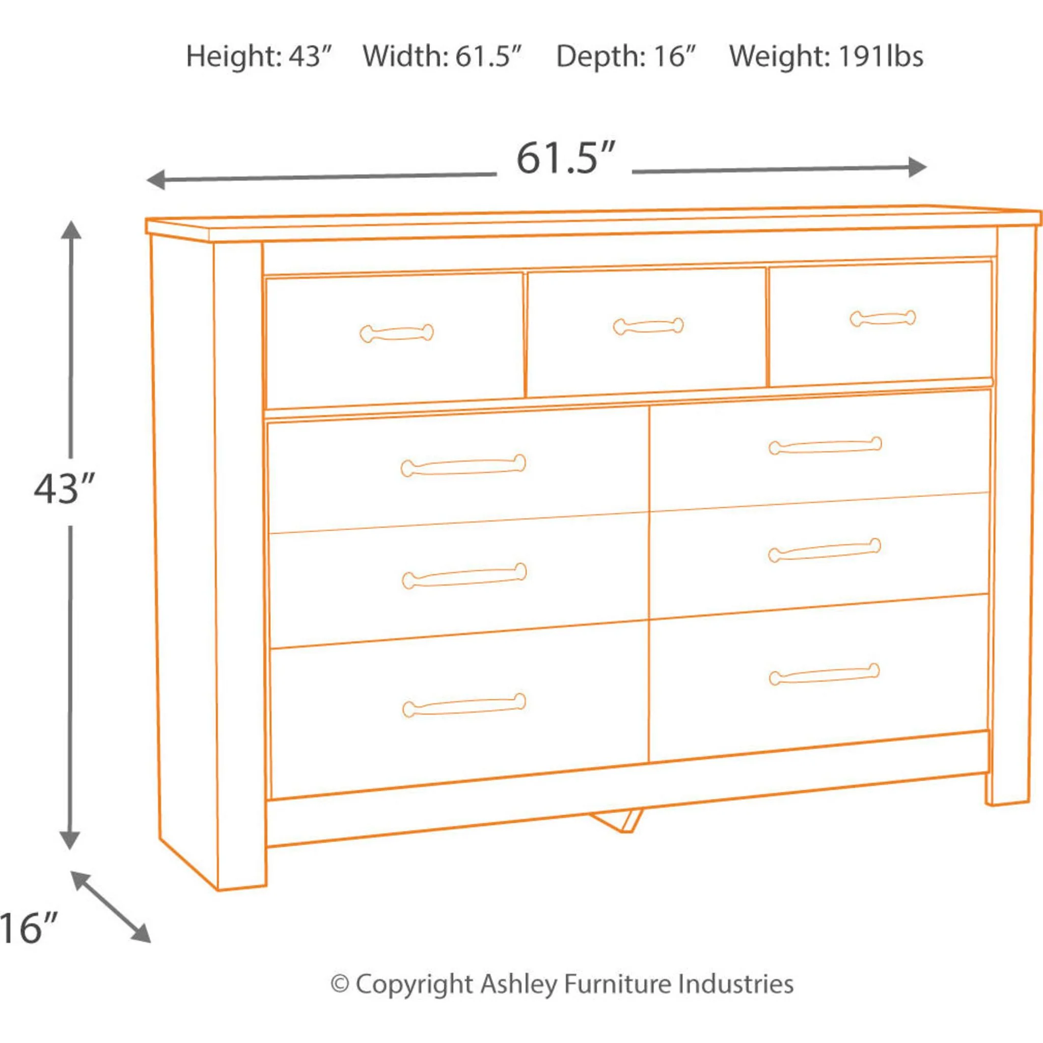 Bellaby Dresser - Whitewash - Image 14