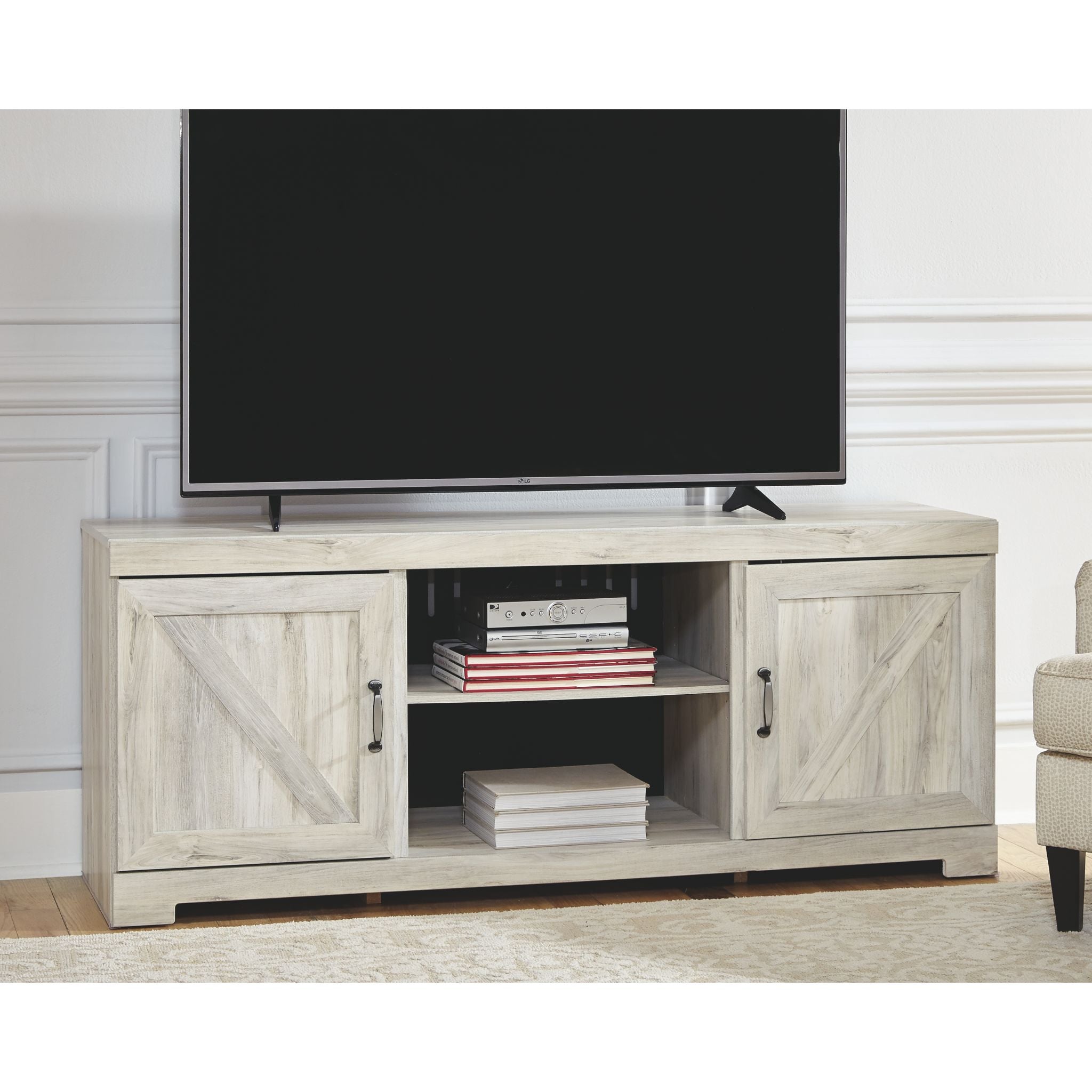 Bellaby TV Stand - Whitewash - Image 2
